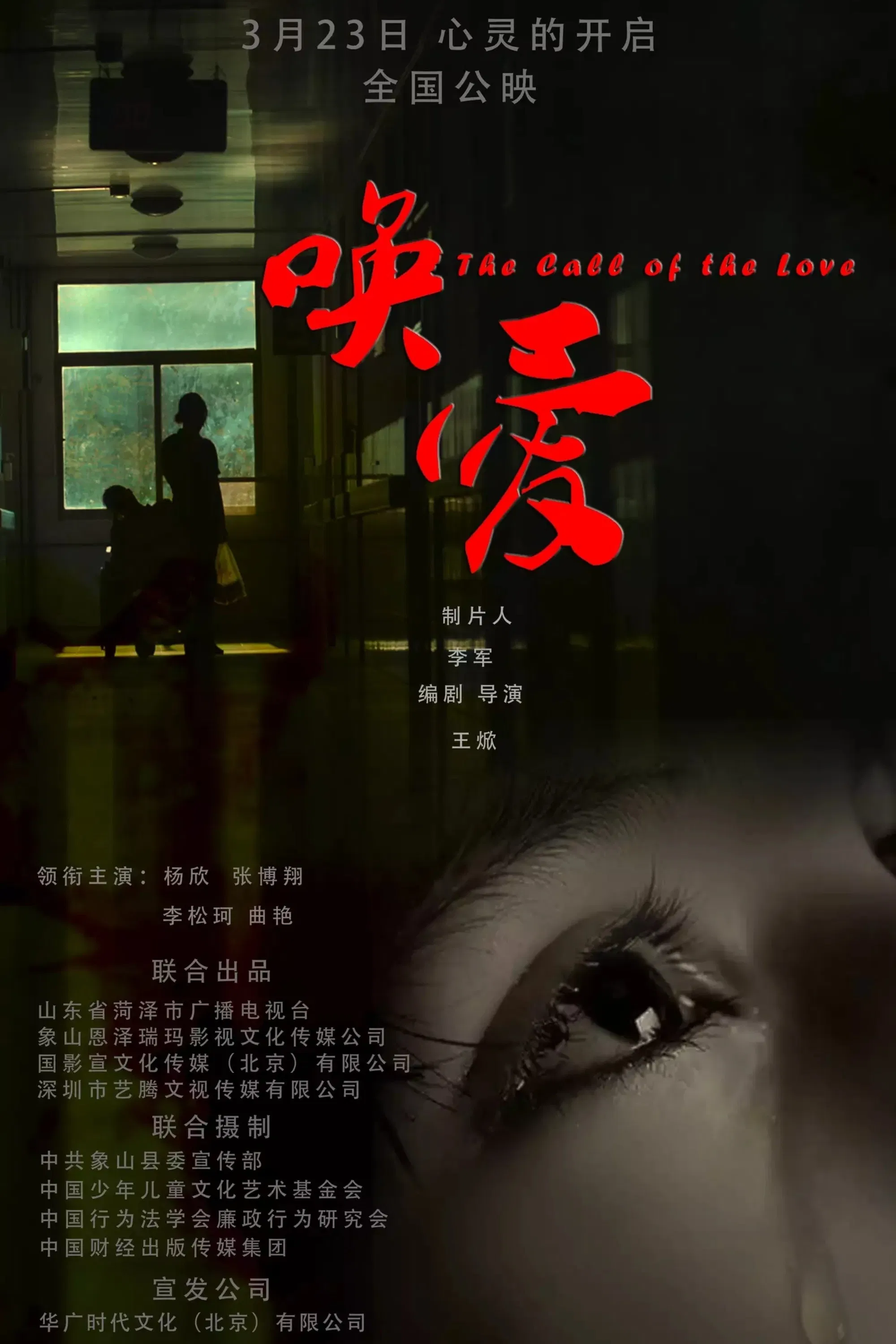 Poster chính thức của phim Phim Tâm Lý "Bố Ơi, Đừng Đi" (The Call of Love - 2017), với sự tham gia của diễn viên Yang Xin.