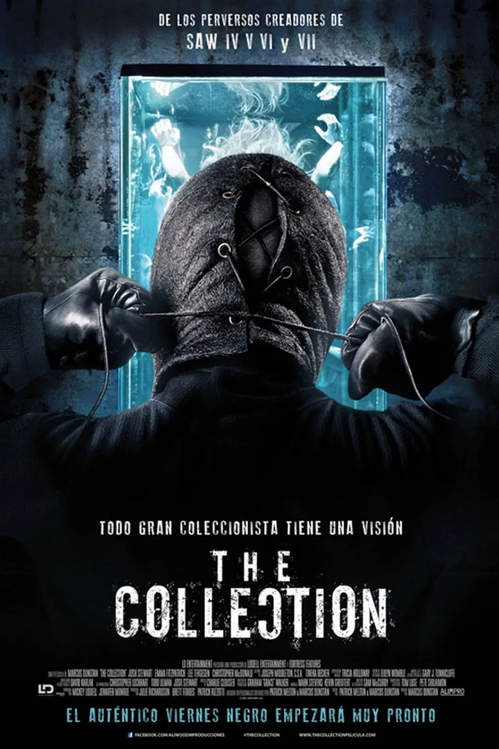 Poster chính thức của phim Phim Kinh Dị, Phim Giật Gân "Bộ Sưu Tập Hoàn Hảo" (The Collection - 2012), với sự tham gia của diễn viên Josh Stewart và Emma Fitzpatrick.