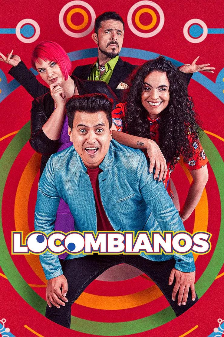 Poster chính thức của phim Phim Hài "Bộ tứ danh hài Colombia" (Mad Crazy Colombian Comedians - 2021), với sự tham gia của diễn viên Freddy Beltrán và Diego Camargo.