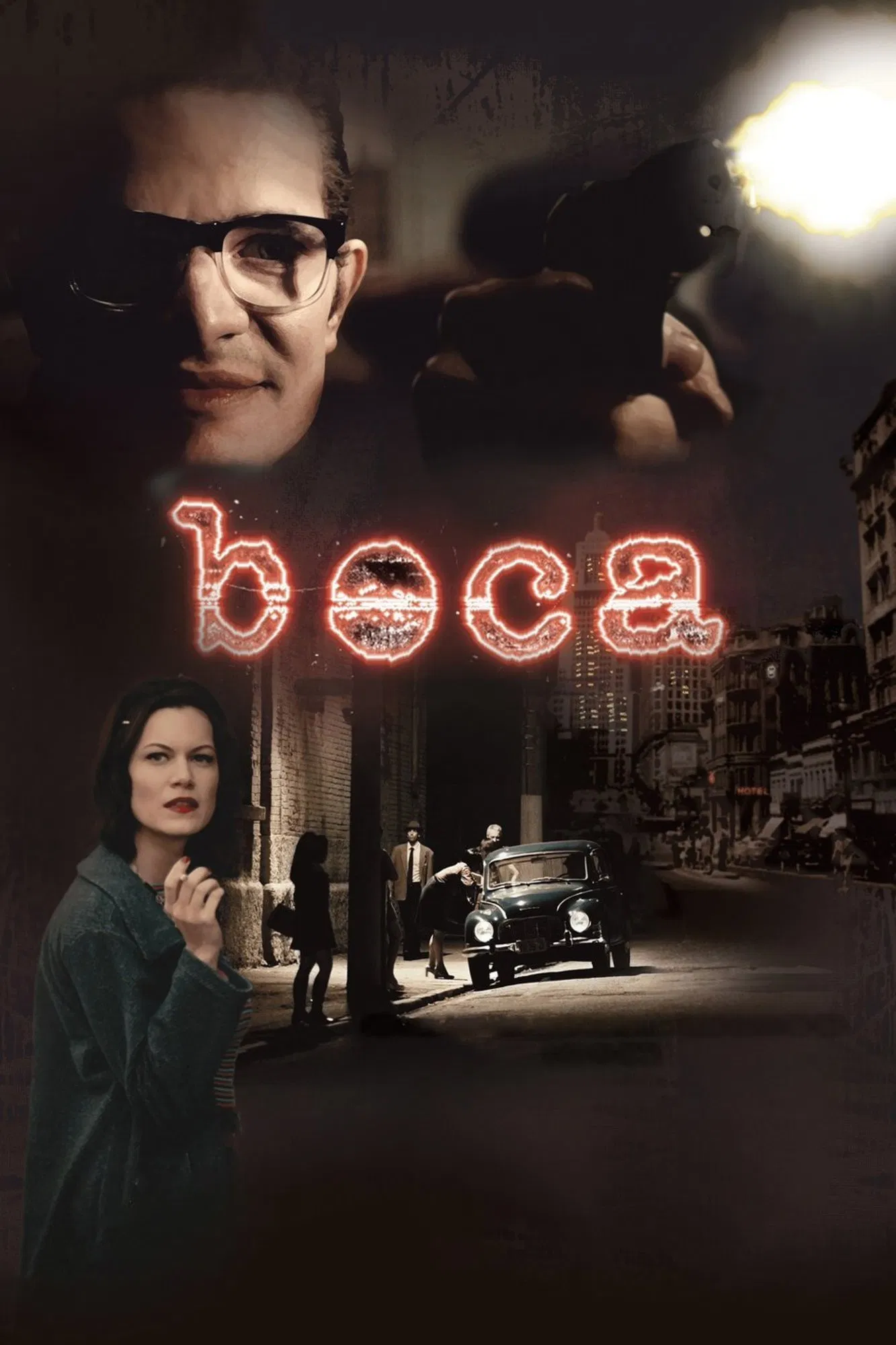 Poster chính thức của phim Phim Hành Động, Phim Hình Sự "Boca" (Boca - 2010), với sự tham gia của diễn viên Daniel de Oliveira và Hermila Guedes.