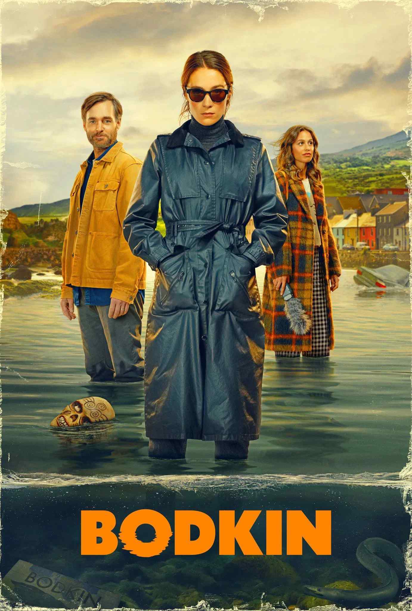 Poster chính thức của phim Phim Tâm Lý, Phim Bí Ẩn "Bodkin" (Bodkin - 2024), với sự tham gia của diễn viên Siobhán Cullen và Robyn Cara.