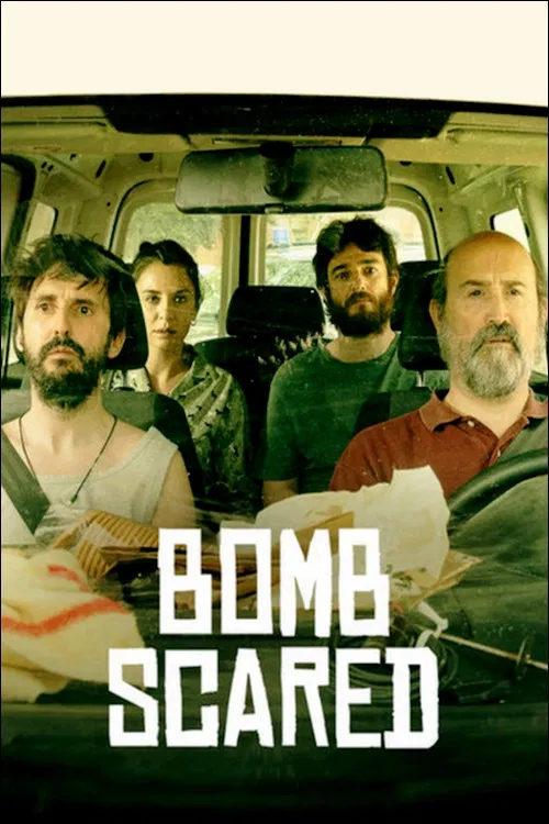 Poster chính thức của phim Phim Hài "Bom xịt" (Bomb Scared - 2017), với sự tham gia của diễn viên Javier Cámara và Gorka Otxoa.