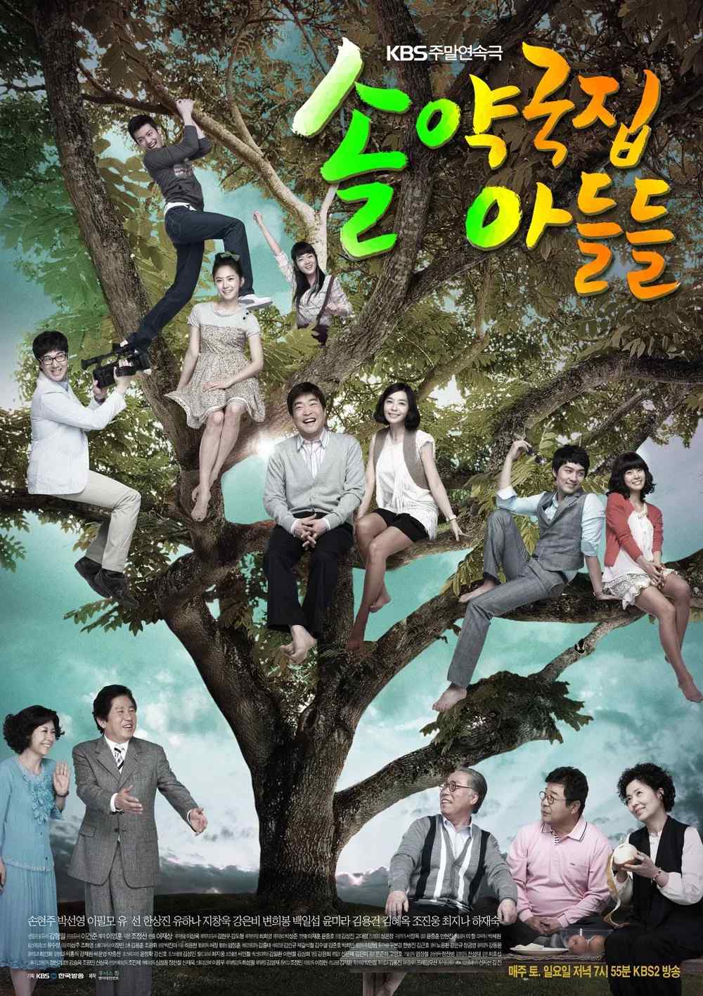 Poster chính thức của phim Phim Tâm Lý, Phim Hài "Bốn Chàng Quý Tử" (The Sons of Sol Pharmacy House - 2009), với sự tham gia của diễn viên Son Hyun-joo và Lee Pil-mo.