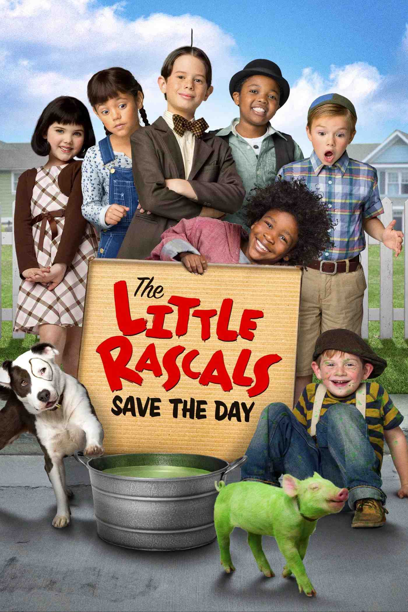 Poster chính thức của phim Phim Hài "Bọn Trẻ Ranh Cứu Cả Nhà" (The Little Rascals Save the Day - 2014), với sự tham gia của diễn viên Jet Jurgensmeyer và Drew Justice.