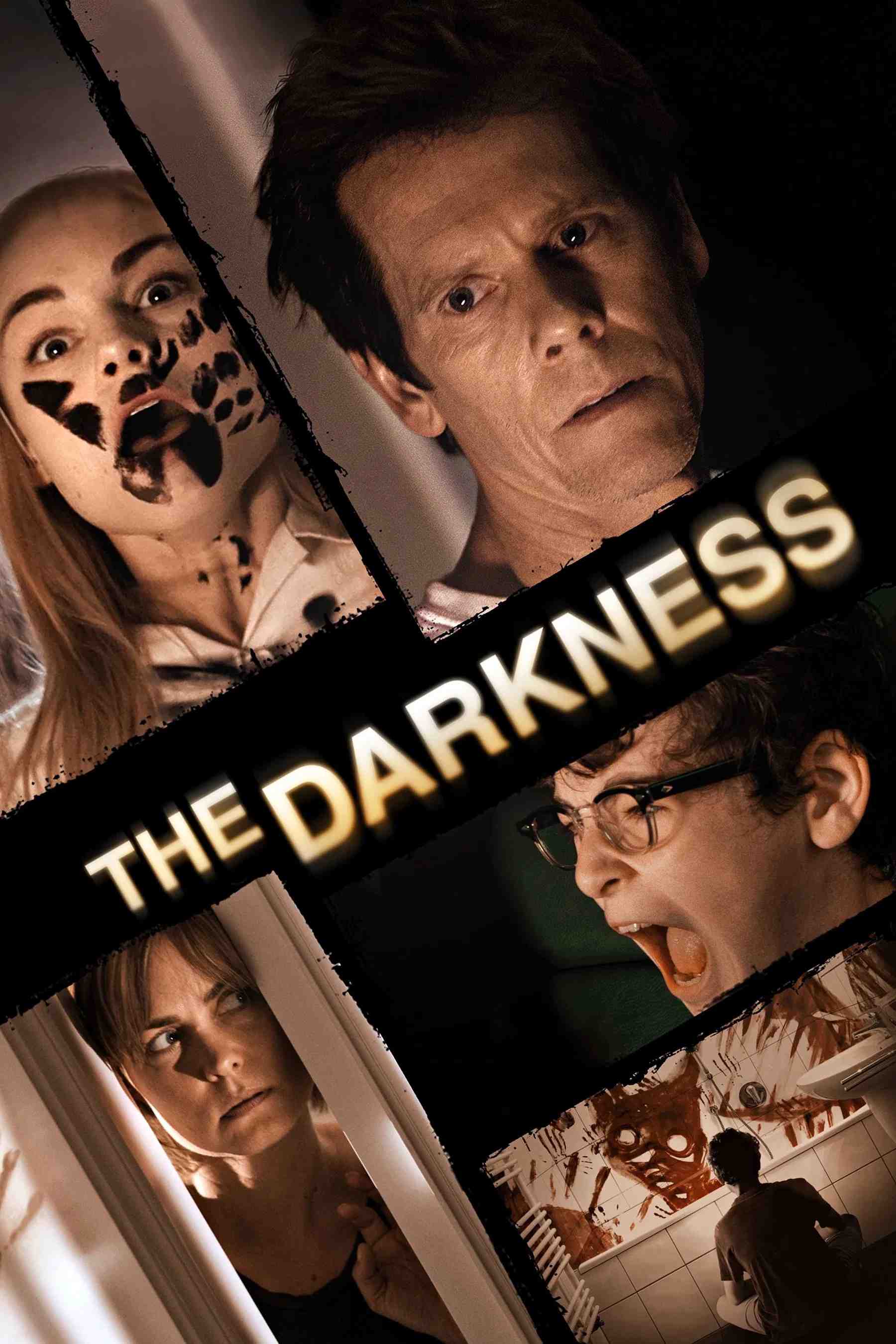 Poster chính thức của phim Phim Kinh Dị, Phim Giật Gân "Bóng Đêm" (The Darkness - 2016), với sự tham gia của diễn viên Kevin Bacon và Radha Mitchell.