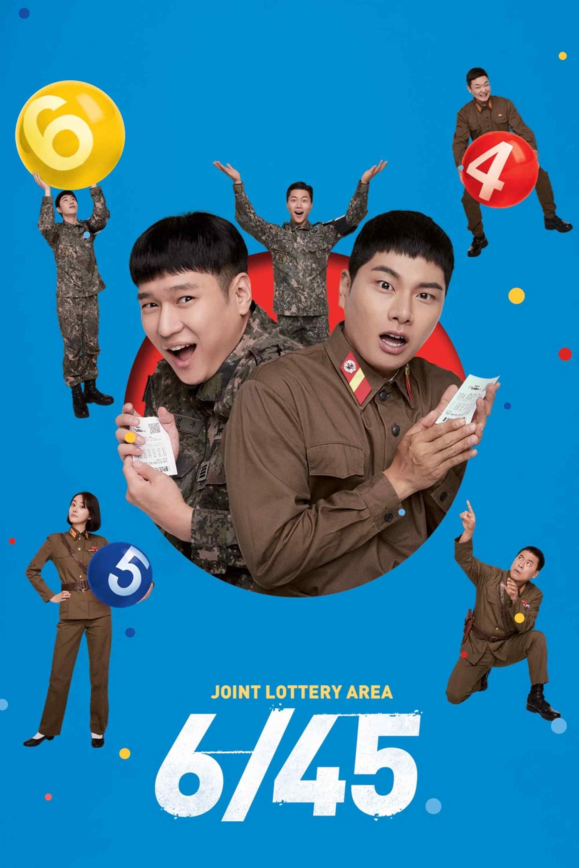 Poster chính thức của phim Phim Hài "Bỗng Dưng Trúng Số" (6/45 - 2022), với sự tham gia của diễn viên Go Kyung-pyo và Lee Yi-kyung.