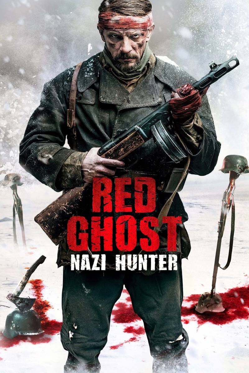 Poster chính thức của phim Phim Chiến Tranh, Phim Tâm Lý "Bóng Ma Đỏ" (Red Ghost - 2021), với sự tham gia của diễn viên Aleksei Shevchenkov và Vladimir Gostyukhin.
