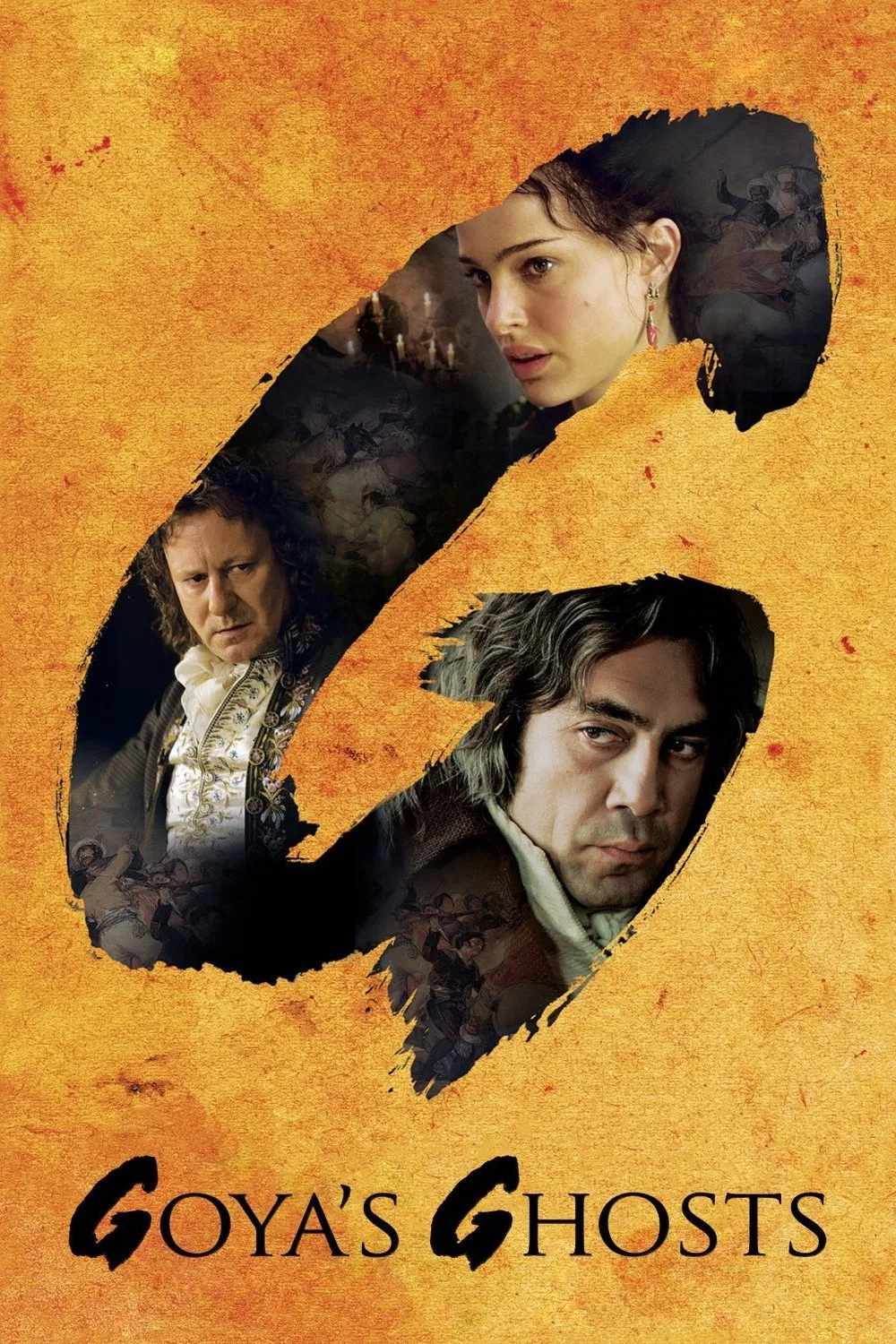 Poster chính thức của phim Phim Tâm Lý, Phim Lịch Sử "Bóng Ma Goya" (Goya's Ghosts - 2006), với sự tham gia của diễn viên Javier Bardem và Natalie Portman.