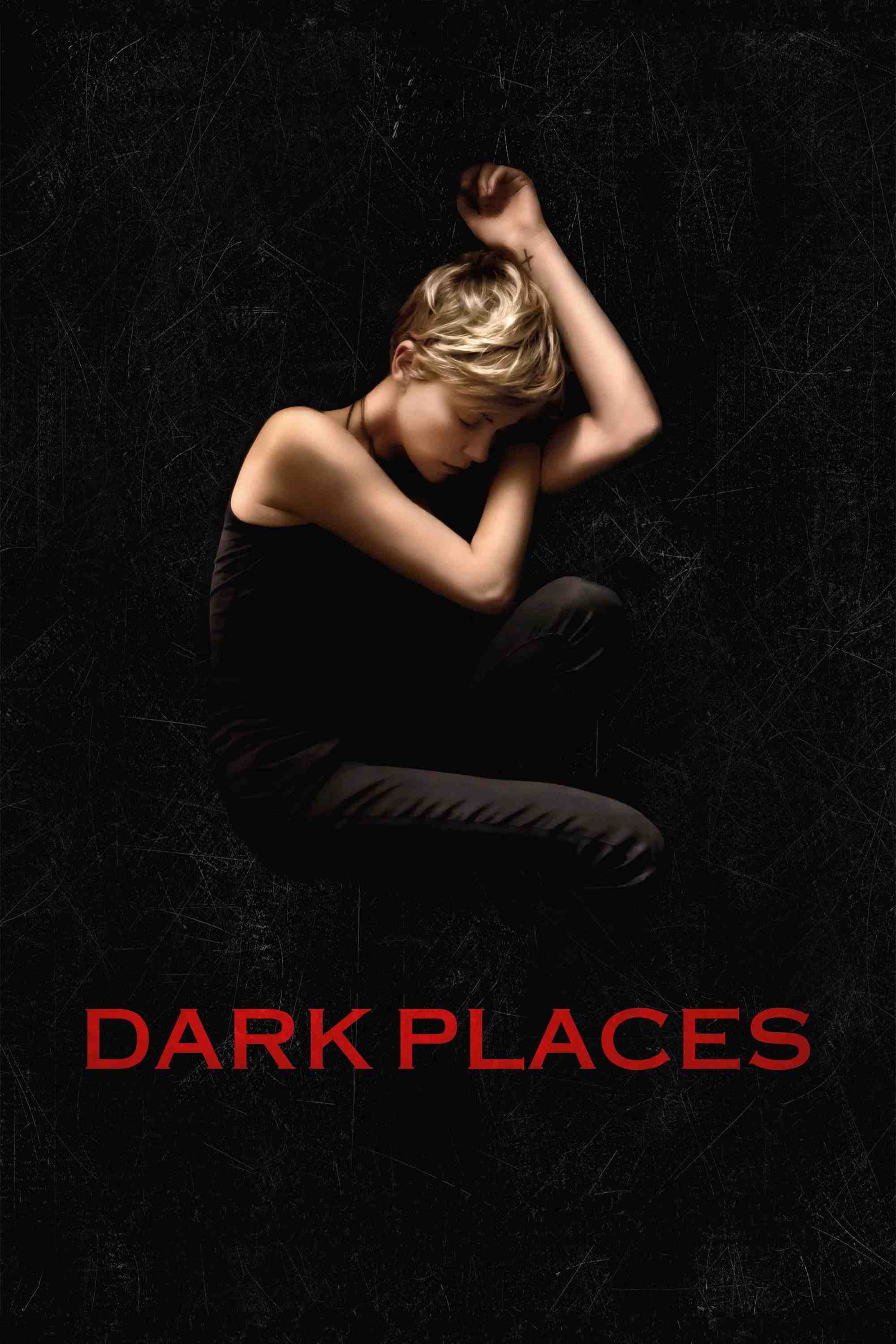 Poster chính thức của phim Phim Giật Gân, Phim Bí Ẩn "Bóng Ma Ký Ức" (Dark Places - 2015), với sự tham gia của diễn viên Charlize Theron và Nicholas Hoult.