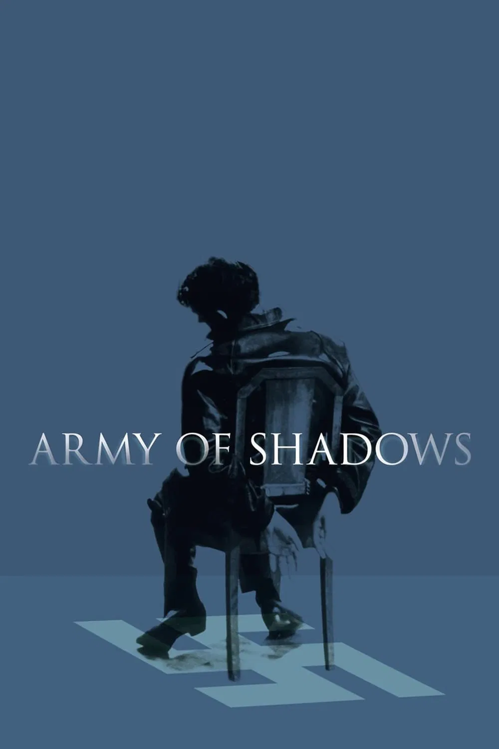 Poster chính thức của phim Phim Chiến Tranh, Phim Tâm Lý "Bóng Tối Chiến Tranh" (Army of Shadows - 1969), với sự tham gia của diễn viên Lino Ventura và Paul Meurisse.