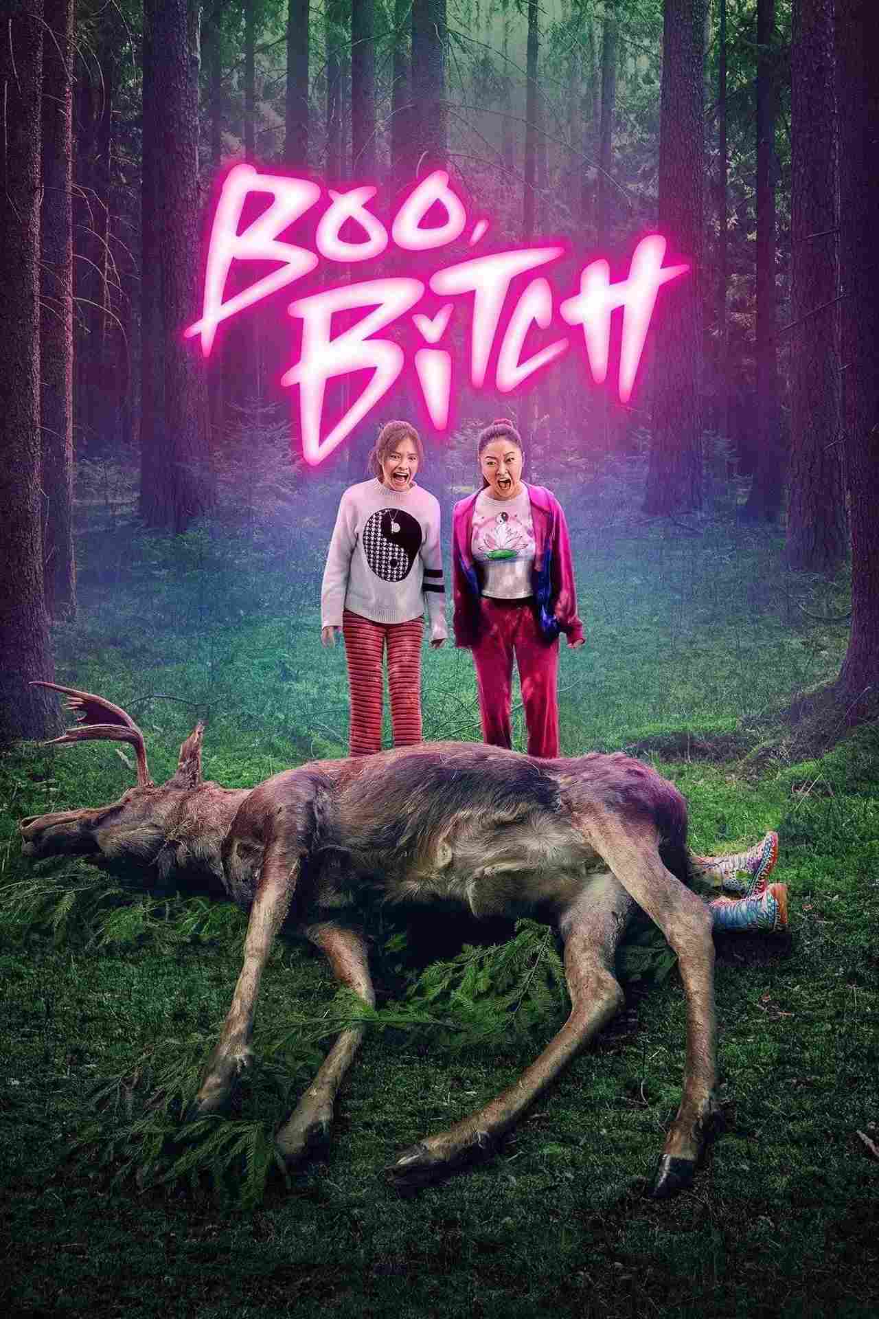 Poster chính thức của phim Phim Hài, Phim Viễn Tưởng & Giả Tưởng "Boo, Bitch" (Boo, Bitch - 2022), với sự tham gia của diễn viên Trần Đồng Lan và Zoe Colletti.