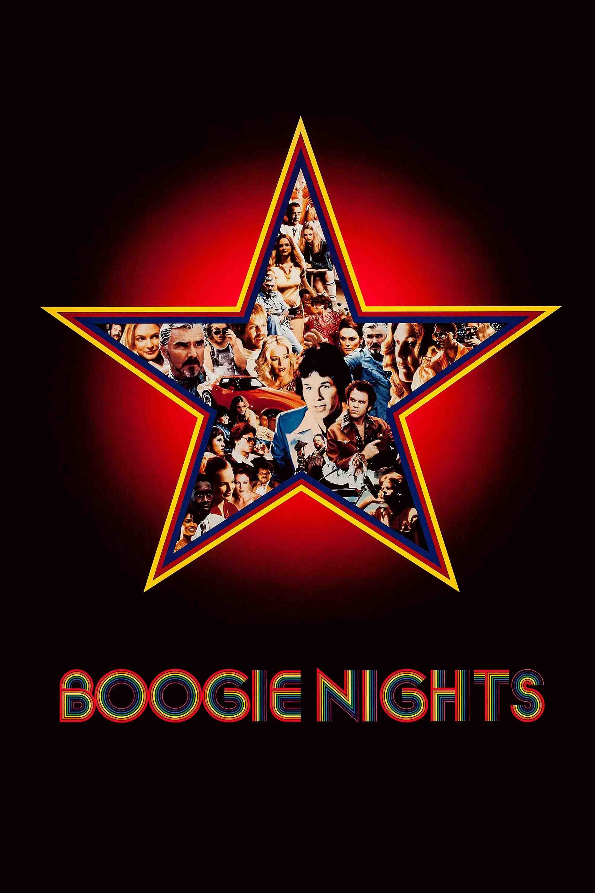 Poster chính thức của phim Phim Tâm Lý "Boogie Nights" (Boogie Nights - 1997), với sự tham gia của diễn viên Mark Wahlberg và Burt Reynolds.