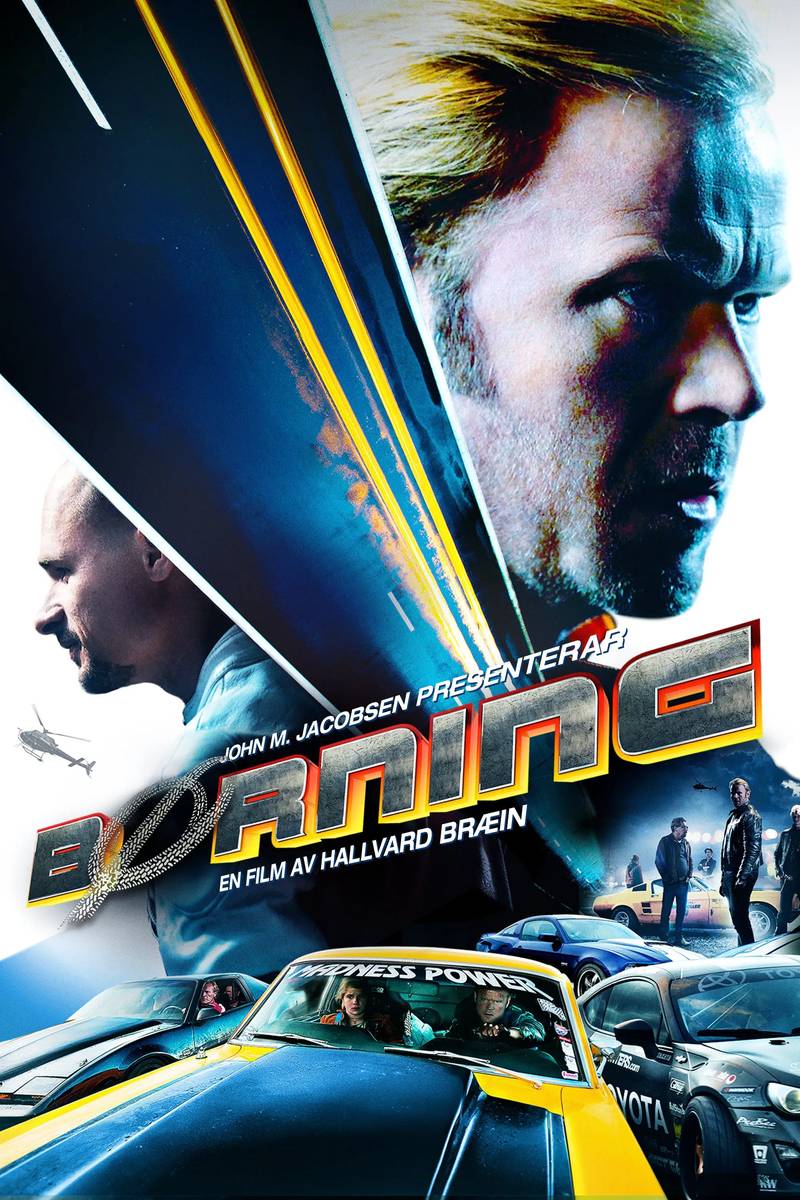 Poster chính thức của phim Phim Hành Động, Phim Hài "Borning" (Burning - 2014), với sự tham gia của diễn viên Anders Baasmo Christiansen và Ida Husøy.