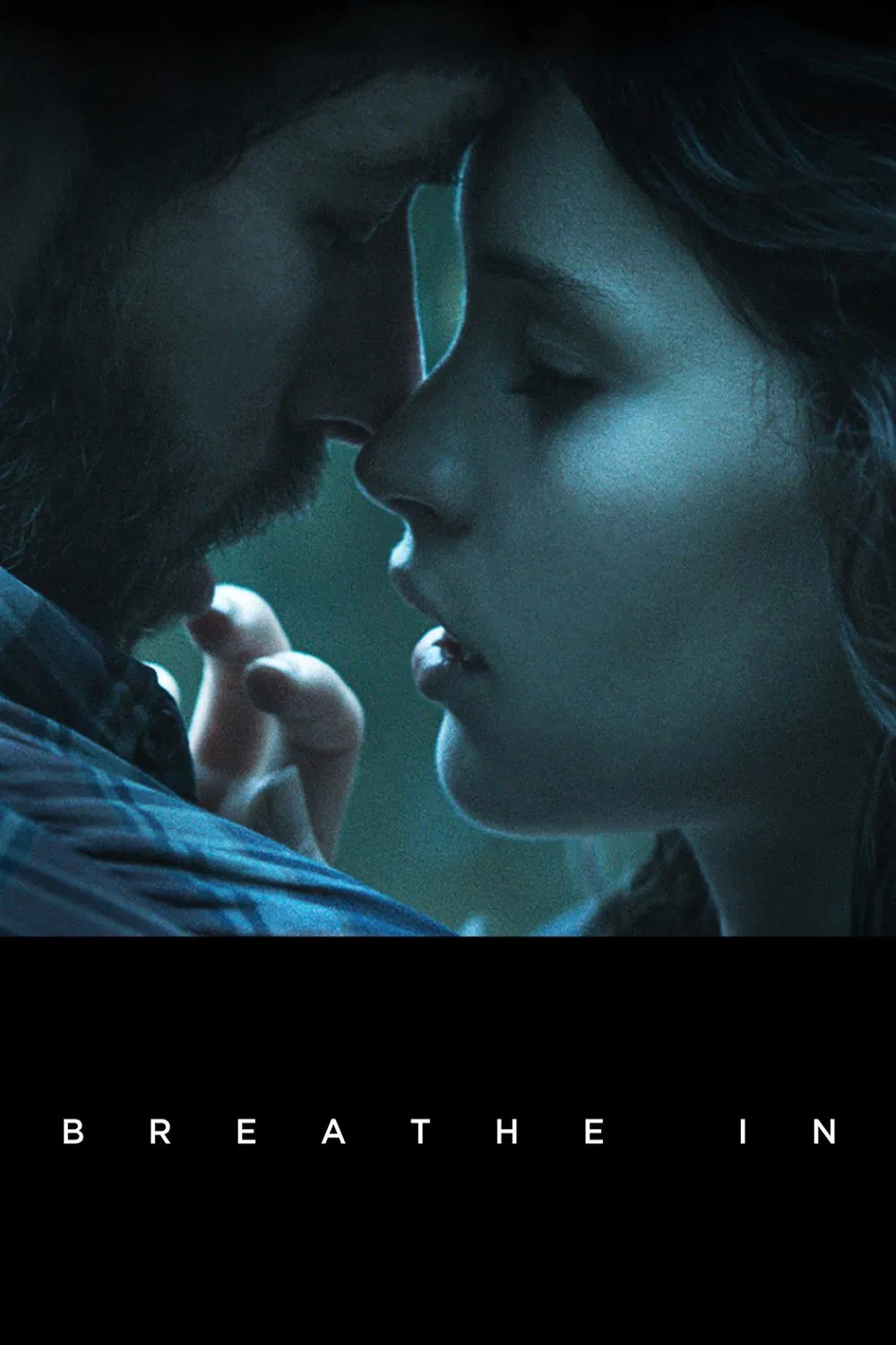 Poster chính thức của phim Phim Tâm Lý "Breathe In" (Breathe In - 2013), với sự tham gia của diễn viên Guy Pearce và Felicity Jones.