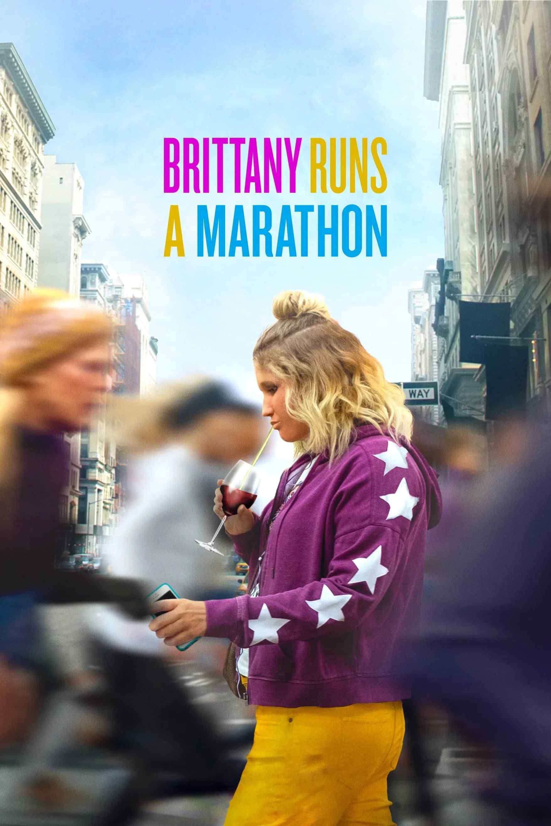 Poster chính thức của phim Phim Hài, Phim Tâm Lý "Brittany Thi Chạy Marathon" (Brittany Runs a Marathon - 2019), với sự tham gia của diễn viên Jillian Bell và Michaela Watkins.