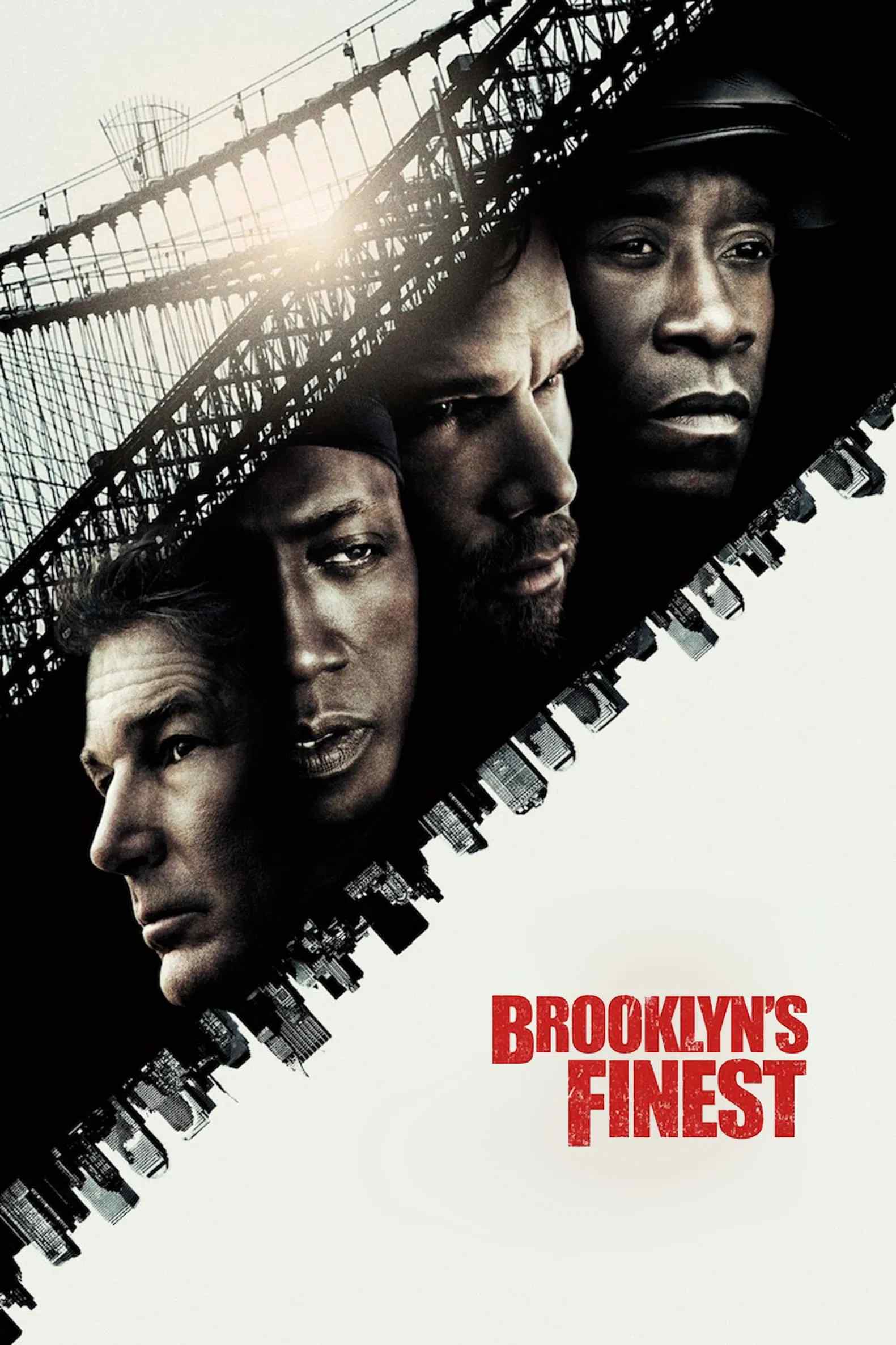 Poster chính thức của phim Phim Hình Sự, Phim Tâm Lý "Brooklyn's Finest" (Brooklyn's Finest - 2010), với sự tham gia của diễn viên Richard Gere và Don Cheadle.