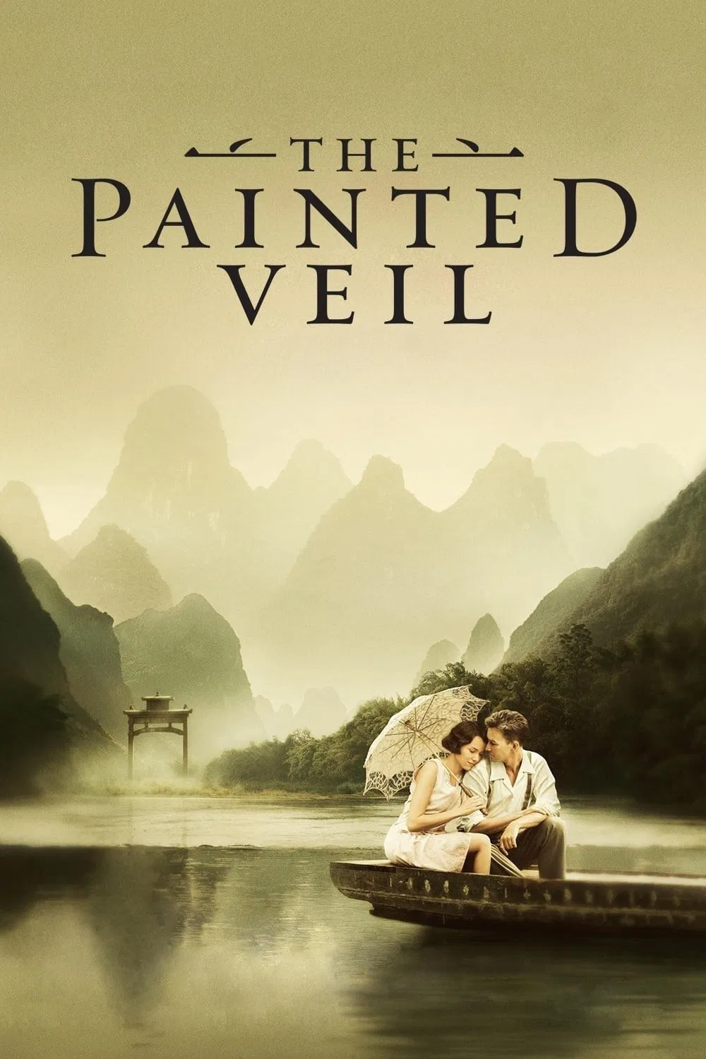 Poster chính thức của phim Phim Tình Cảm, Phim Tâm Lý "Bức Bình Phong" (The Painted Veil - 2006), với sự tham gia của diễn viên Edward Norton và Naomi Watts.