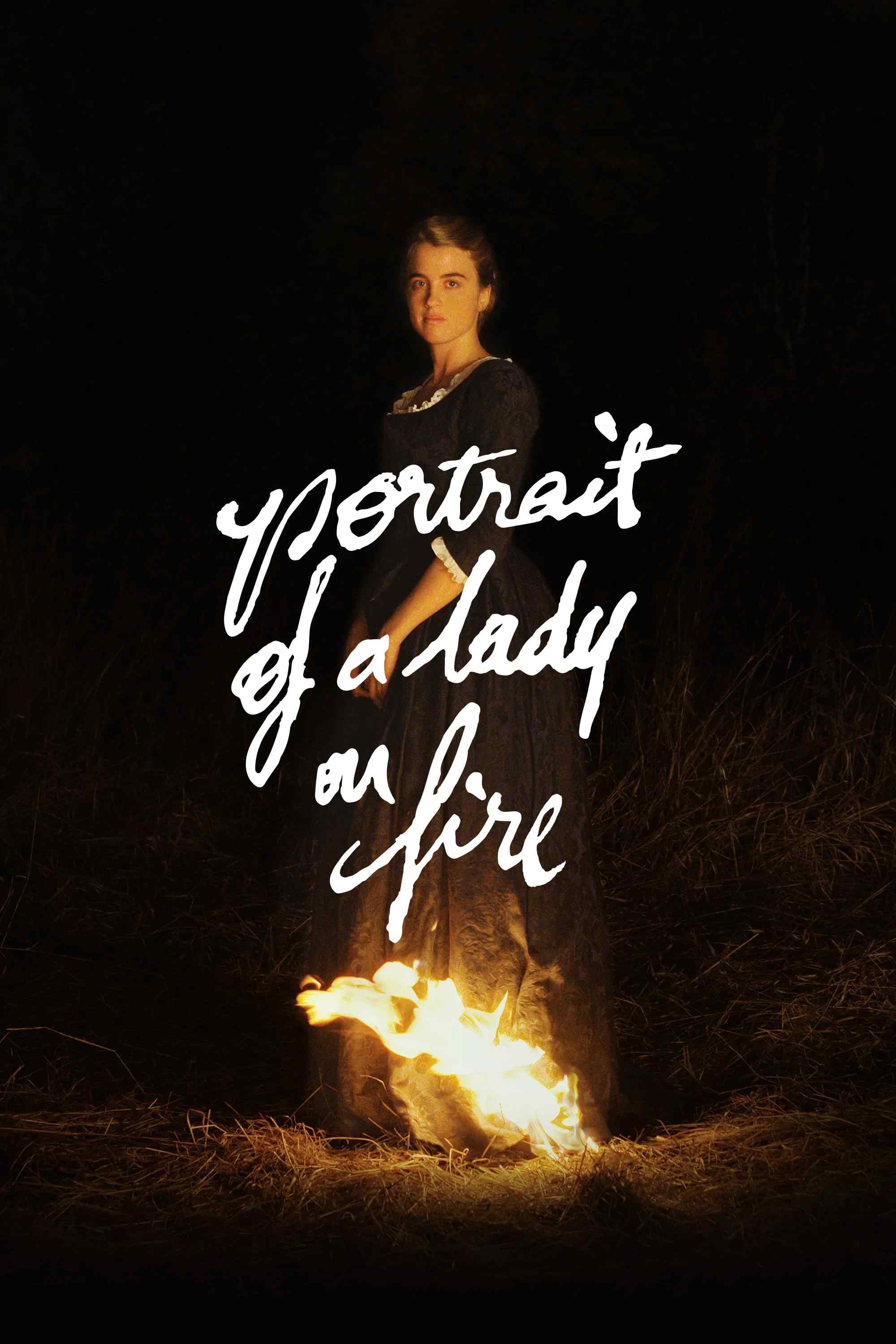 Poster chính thức của phim Phim Tâm Lý, Phim Tình Cảm "Bức Chân Dung Bị Thiêu Cháy" (Portrait of a Lady on Fire - 2019), với sự tham gia của diễn viên Noémie Merlant và Adèle Haenel.