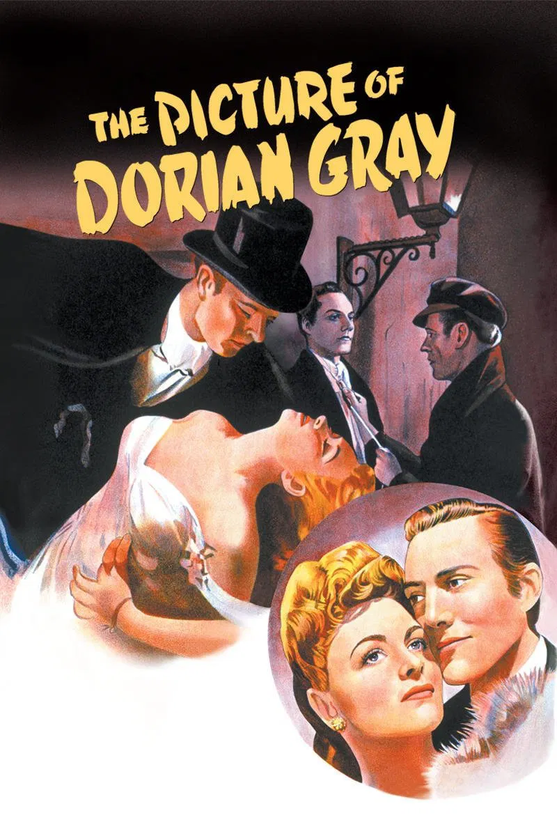 Poster chính thức của phim Phim Tâm Lý, Phim Kinh Dị "Bức Chân Dung Của Quỷ Dữ" (The Picture of Dorian Gray - 1945), với sự tham gia của diễn viên Hurd Hatfield và George Sanders.