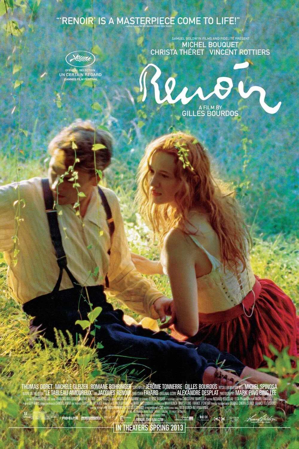 Poster chính thức của phim Phim Tâm Lý, Phim Tình Cảm "Bức Tranh Thiếu Nữ" (Renoir - 2012), với sự tham gia của diễn viên Michel Bouquet và Christa Théret.