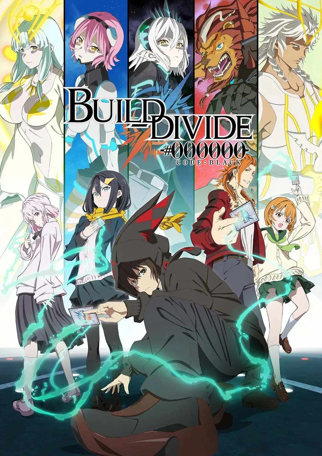 Poster chính thức của phim Phim Hoạt Hình, Phim Hành Động & Phiêu Lưu "BUILD-DIVIDE -#FFFFFF- CODE WHITE" (BUILD-DIVIDE - 2021), với sự tham gia của diễn viên Yu Serizawa và Aoi Koga.