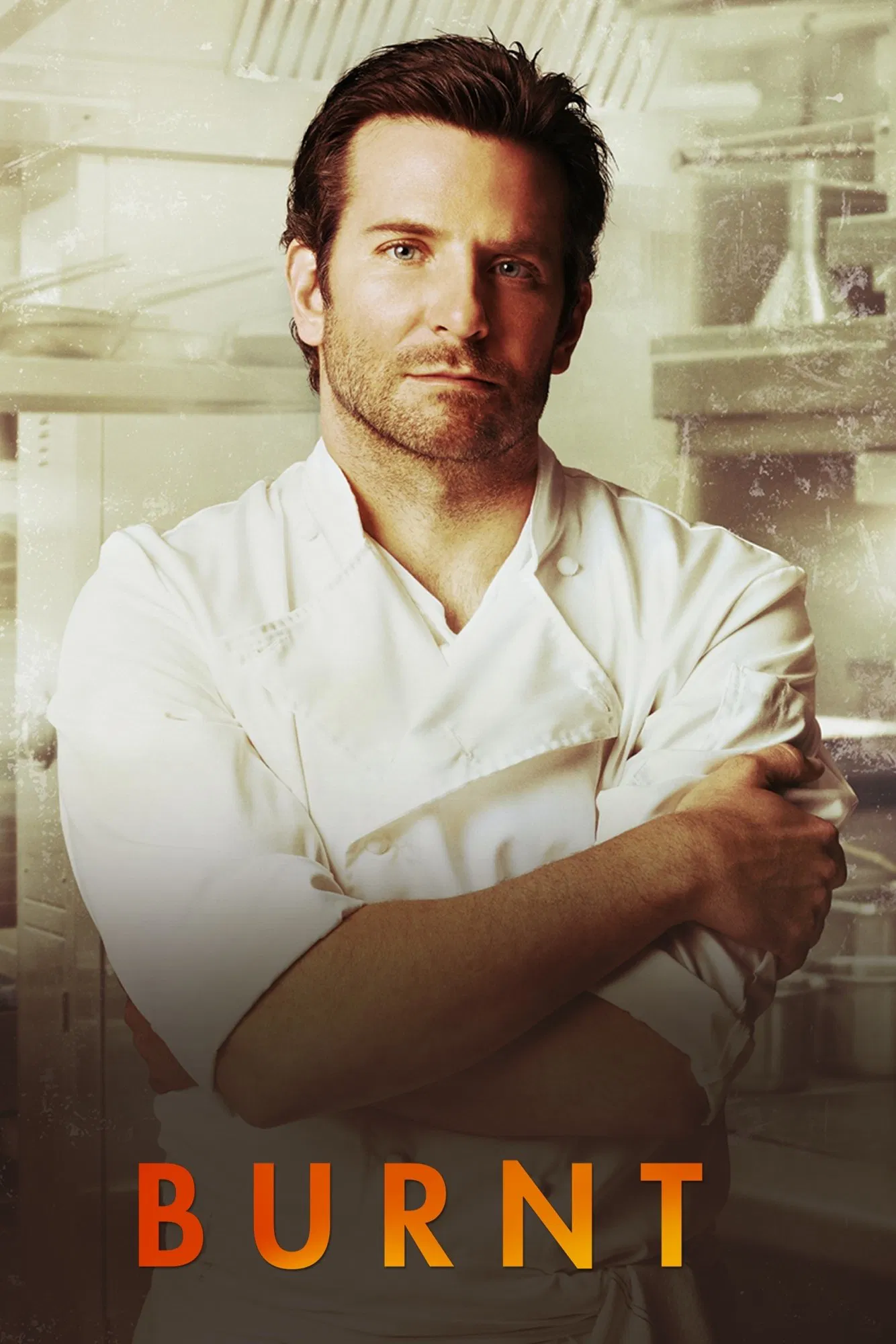 Poster chính thức của phim Phim Tâm Lý "Bùng Cháy" (Burnt - 2015), với sự tham gia của diễn viên Bradley Cooper và Sienna Miller.