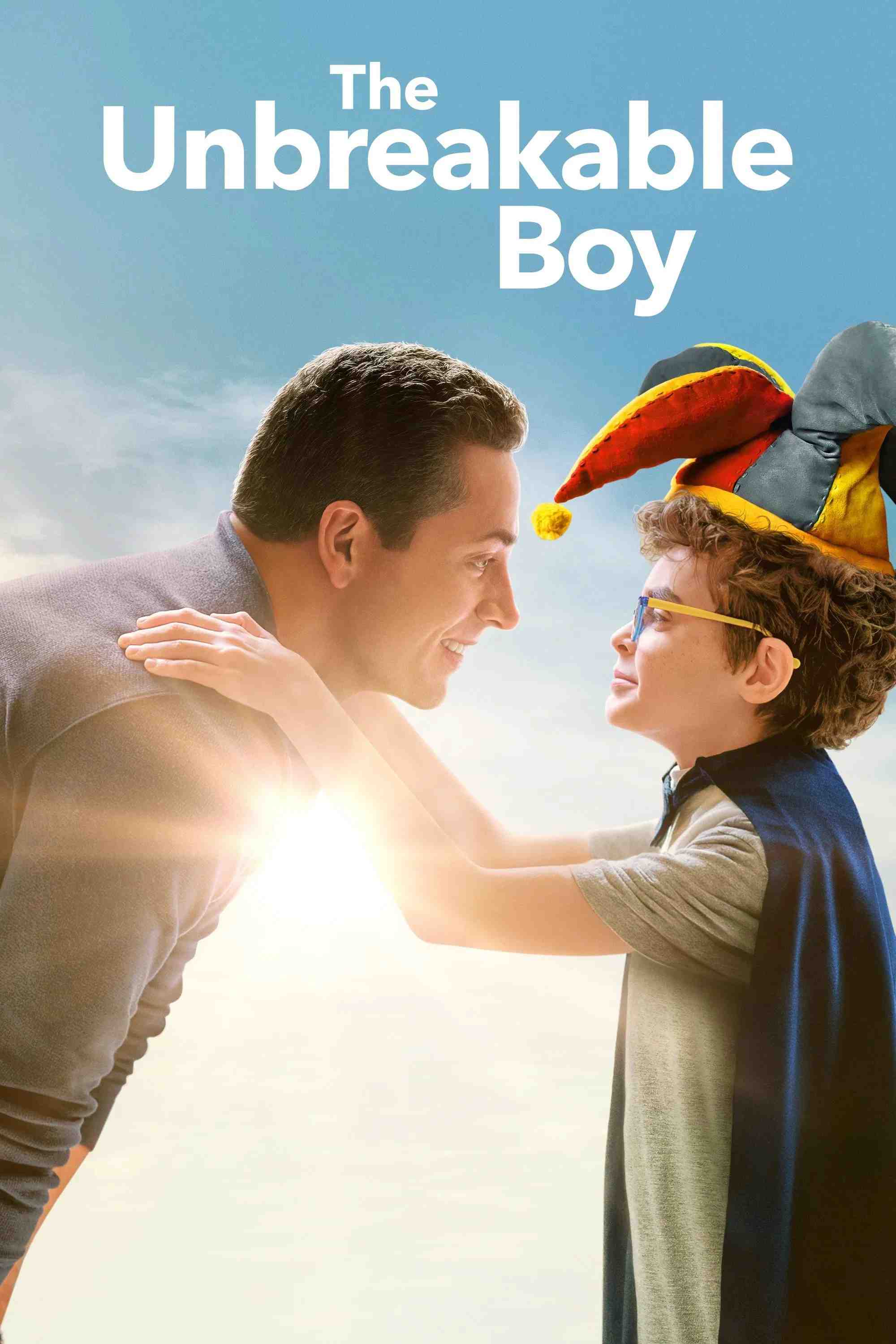 Poster chính thức của phim Phim Gia Đình, Phim Tâm Lý "Bước Chân Dũng Cảm" (The Unbreakable Boy - 2025), với sự tham gia của diễn viên Zachary Levi và Meghann Fahy.