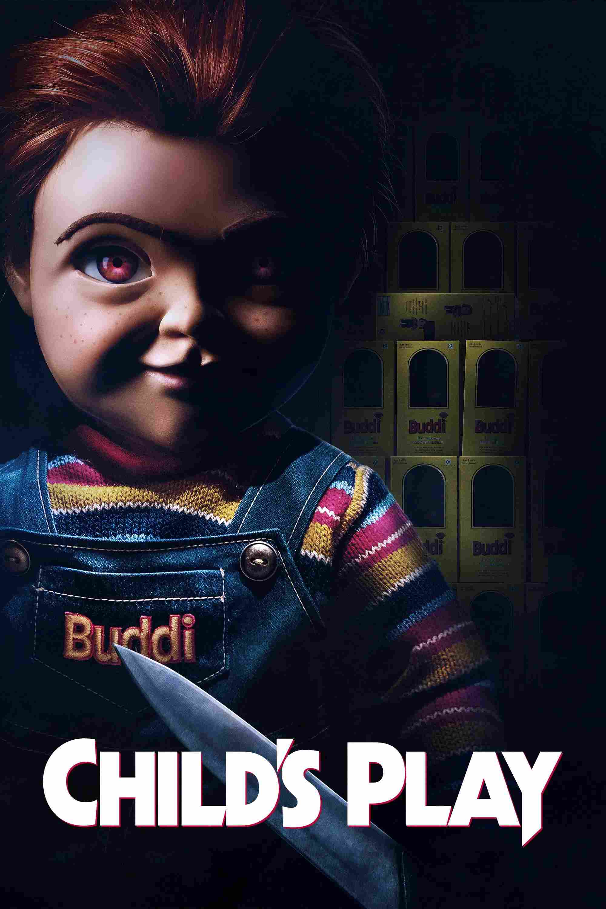 Poster chính thức của phim Phim Kinh Dị, Phim Giật Gân "Búp Bê Sát Nhân" (Child's Play - 2019), với sự tham gia của diễn viên Mark Hamill và Aubrey Plaza.