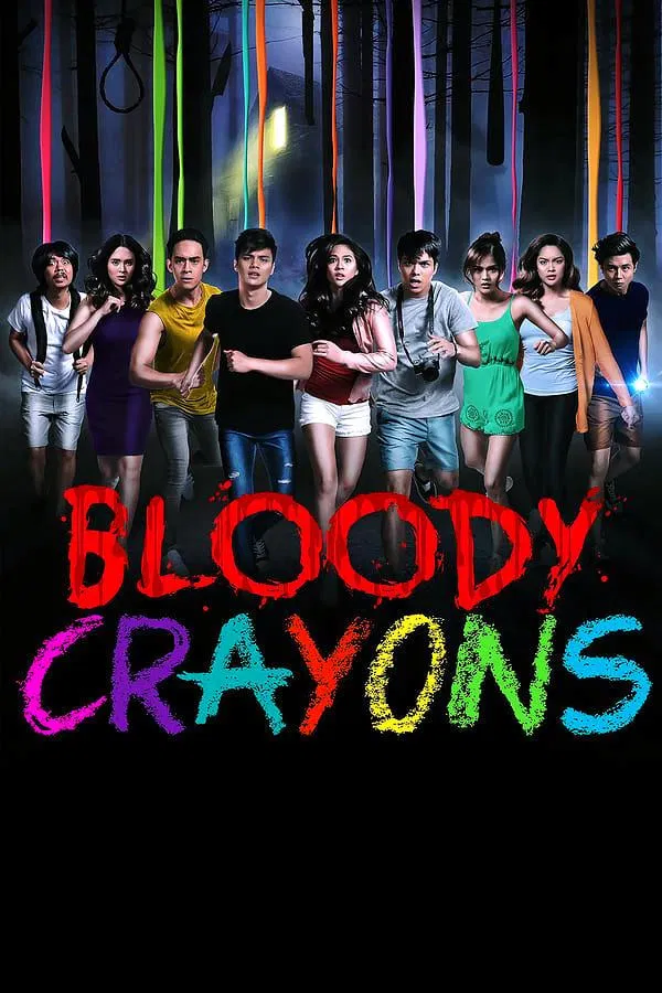 Poster chính thức của phim Phim Hình Sự, Phim Kinh Dị "Bút Sáp Màu Máu" (Bloody Crayons - 2017), với sự tham gia của diễn viên Janella Salvador và Elmo Magalona.