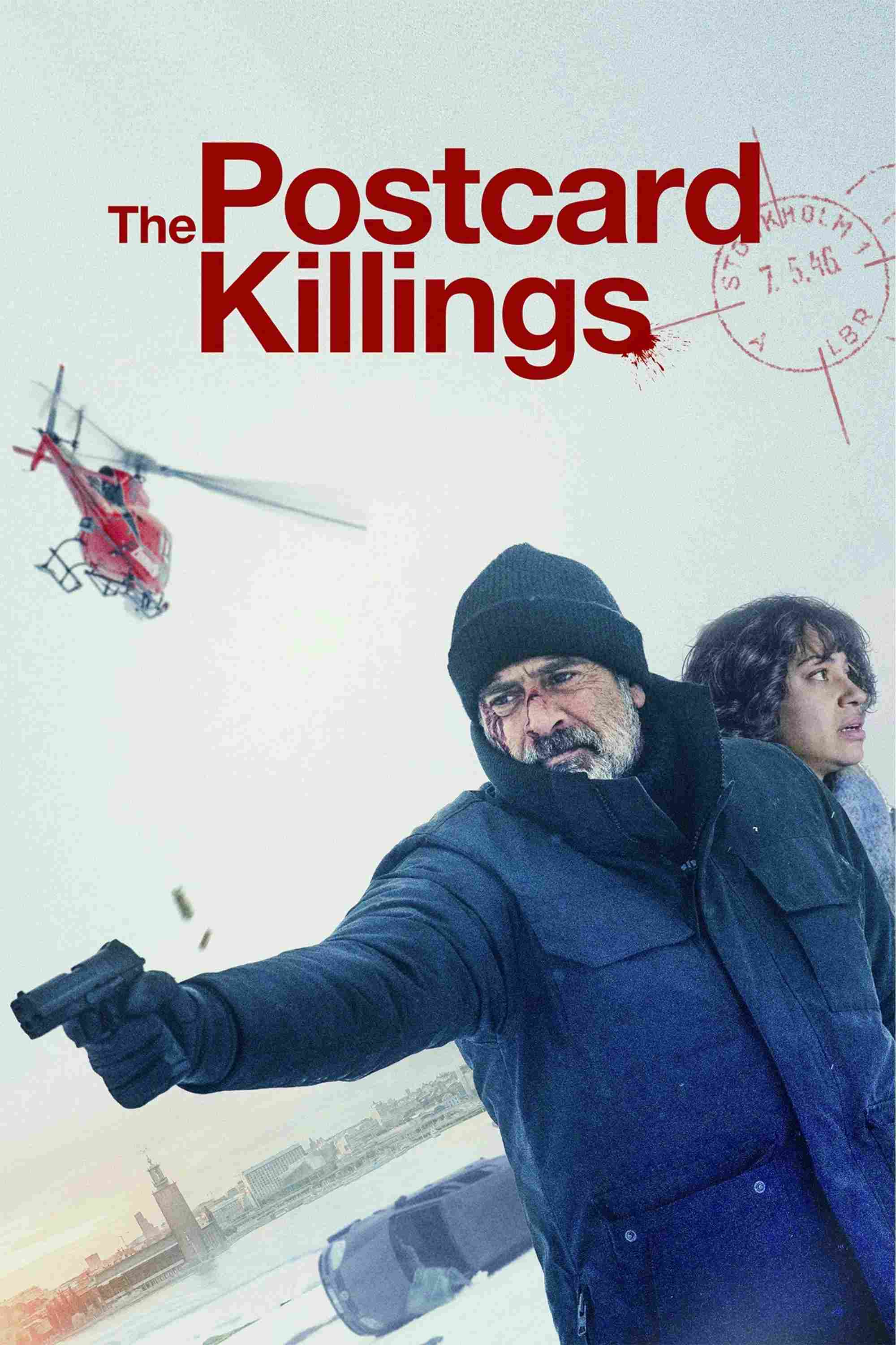 Poster chính thức của phim Phim Tâm Lý, Phim Giật Gân "Bưu Thiếp Chết Chóc" (The Postcard Killings - 2020), với sự tham gia của diễn viên Jeffrey Dean Morgan và Famke Janssen.