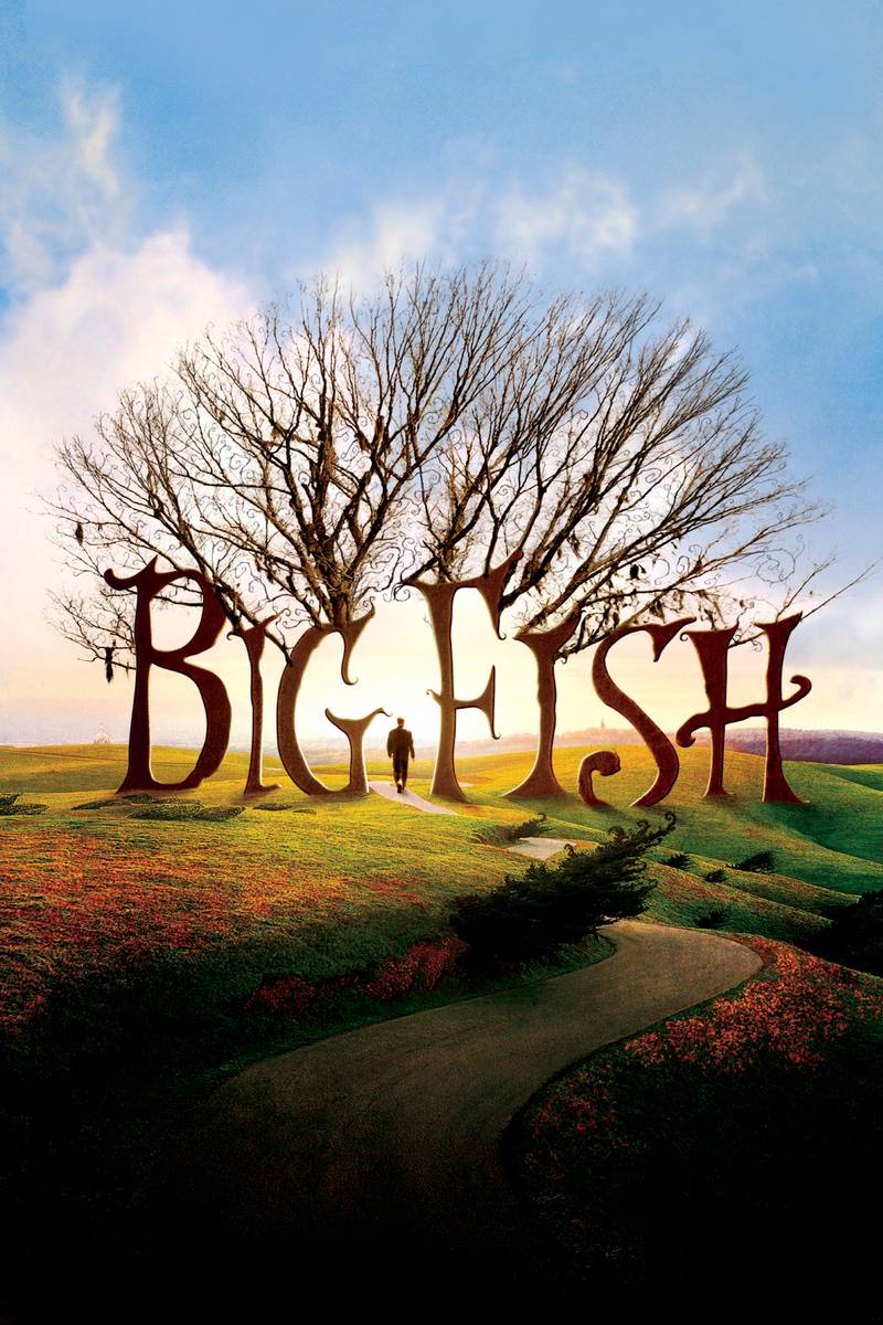 Poster chính thức của phim Phim Phiêu Lưu, Phim Giả Tượng "Cá Lớn" (Big Fish - 2003), với sự tham gia của diễn viên Ewan McGregor và Albert Finney.