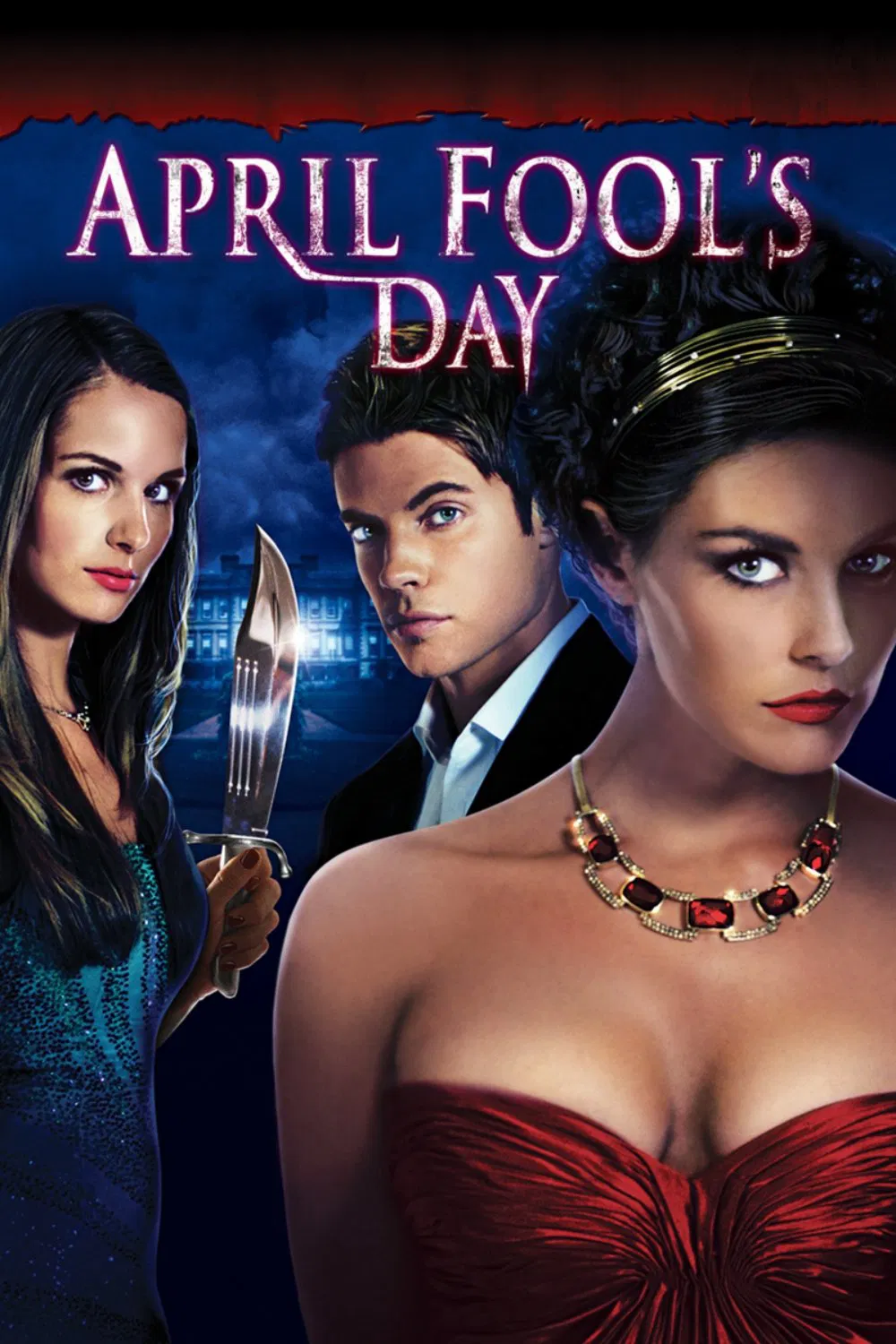 Poster chính thức của phim Phim Kinh Dị "Cá Tháng Tư Kinh Hoàng" (April Fool's Day - 2008), với sự tham gia của diễn viên Taylor Cole và Josh Henderson.