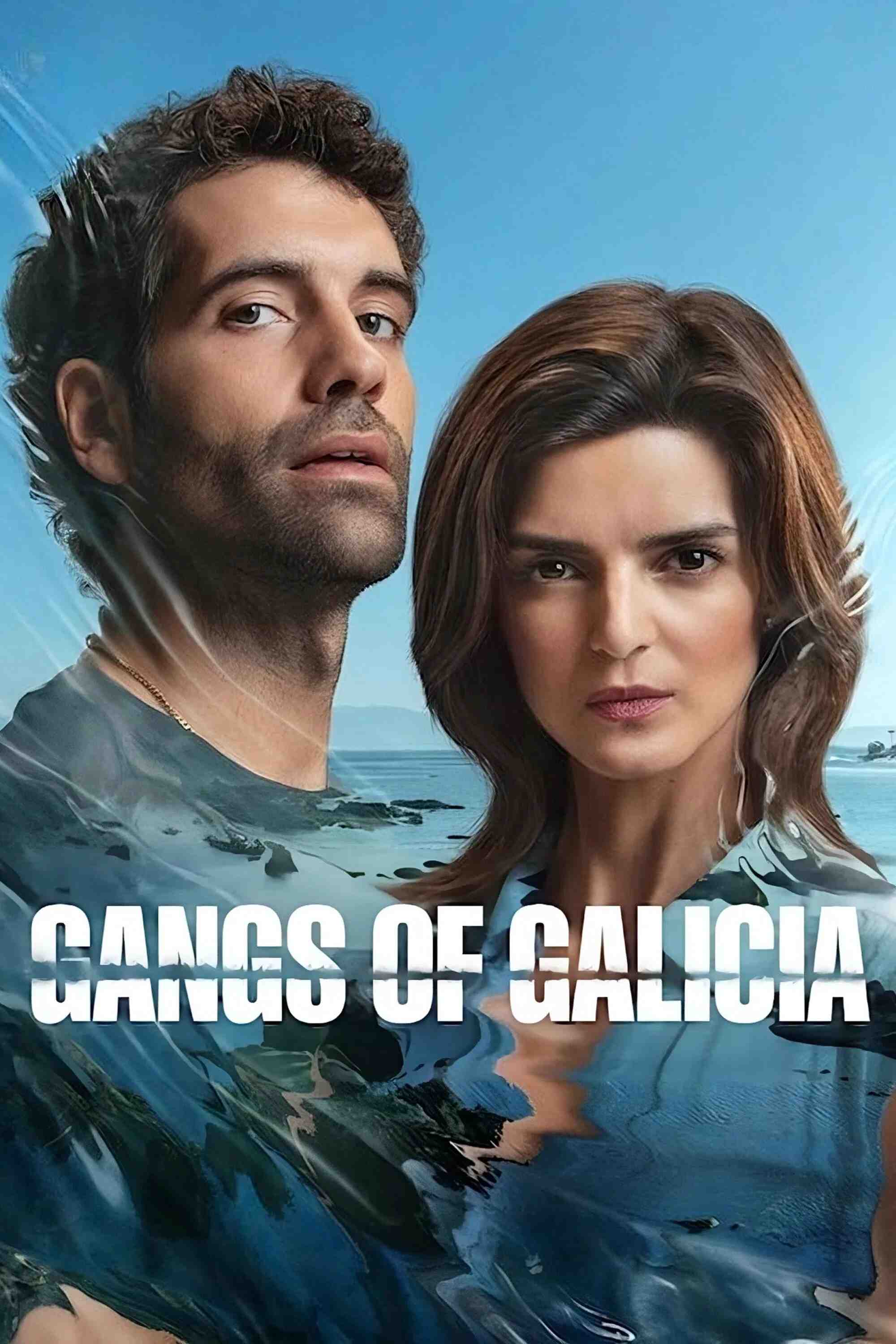 Poster chính thức của phim Phim Tâm Lý, Phim Hình Sự "Các Băng Đảng Galicia (Clanes) (Phần 2)" (Gangs of Galicia - 2024), với sự tham gia của diễn viên Clara Lago và Tamar Novas.
