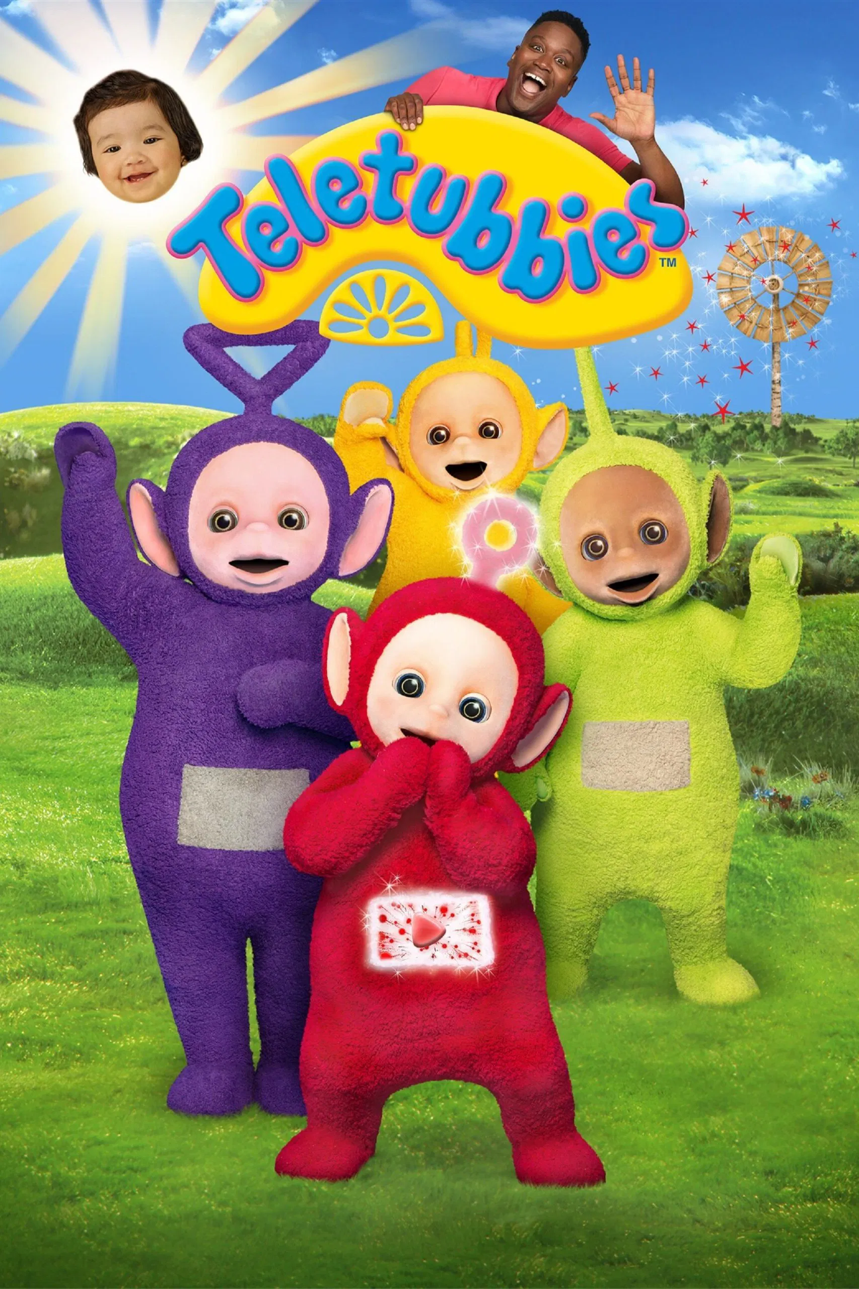 Poster chính thức của phim Phim Thiếu Nhi, Phim Hoạt Hình "Các Em Bé Rối Teletubbies" (Teletubbies - 2022), với sự tham gia của diễn viên Tituss Burgess và Nick Kellington.