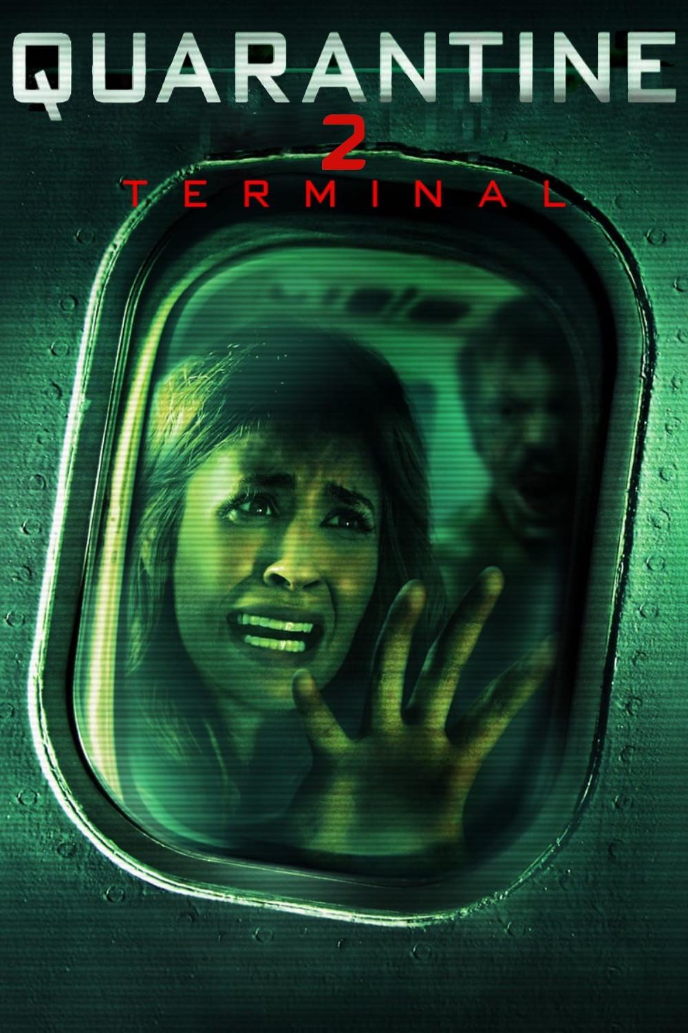 Poster chính thức của phim Phim Kinh Dị, Phim Bí Ẩn "Cách Ly 2" (Quarantine 2: Terminal - 2011), với sự tham gia của diễn viên Mercedes Mason và Josh Cooke.