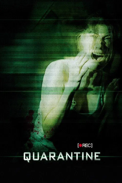 Poster chính thức của phim Phim Kinh Dị, Phim Viễn Tưởng "Cách Ly" (Quarantine - 2008), với sự tham gia của diễn viên Dania Ramirez và Jennifer Carpenter.