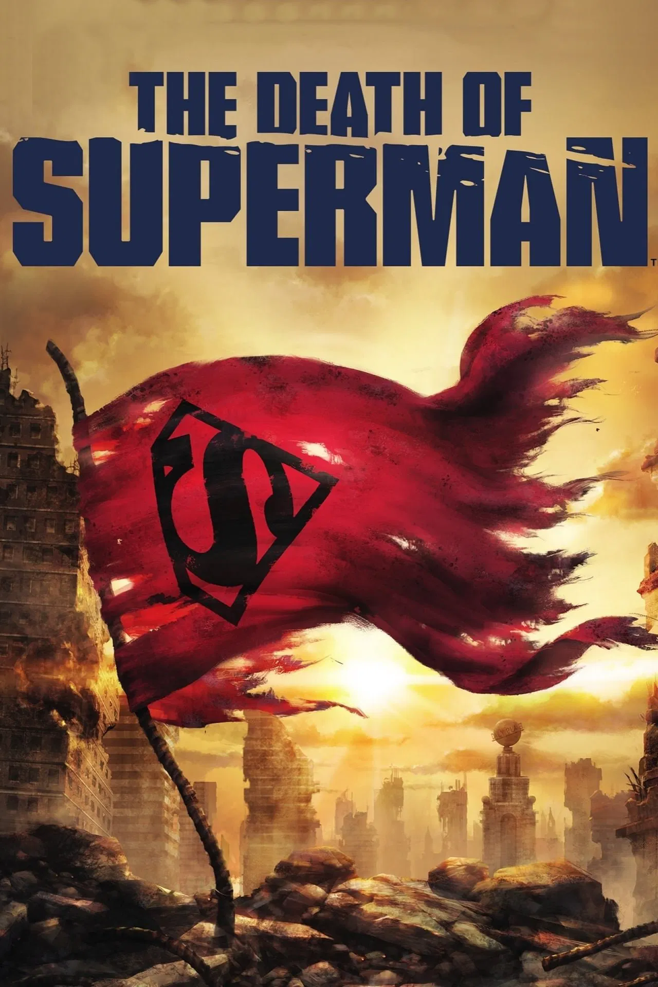 Poster chính thức của phim Phim Viễn Tưởng, Phim Hoạt Hình "Cái Chết Của Siêu Nhân" (The Death of Superman - 2018), với sự tham gia của diễn viên Jerry O'Connell và Rebecca Romijn.