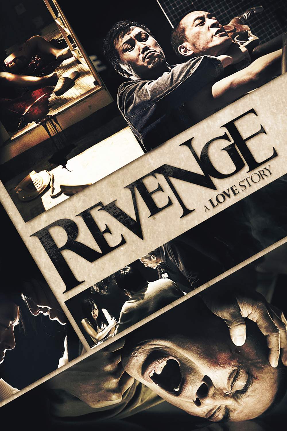 Poster chính thức của phim Phim Giật Gân, Phim Hình Sự "Cái chết kẻ phục thù" (Revenge: A Love Story - 2010), với sự tham gia của diễn viên Juno Mak và Sora Aoi.