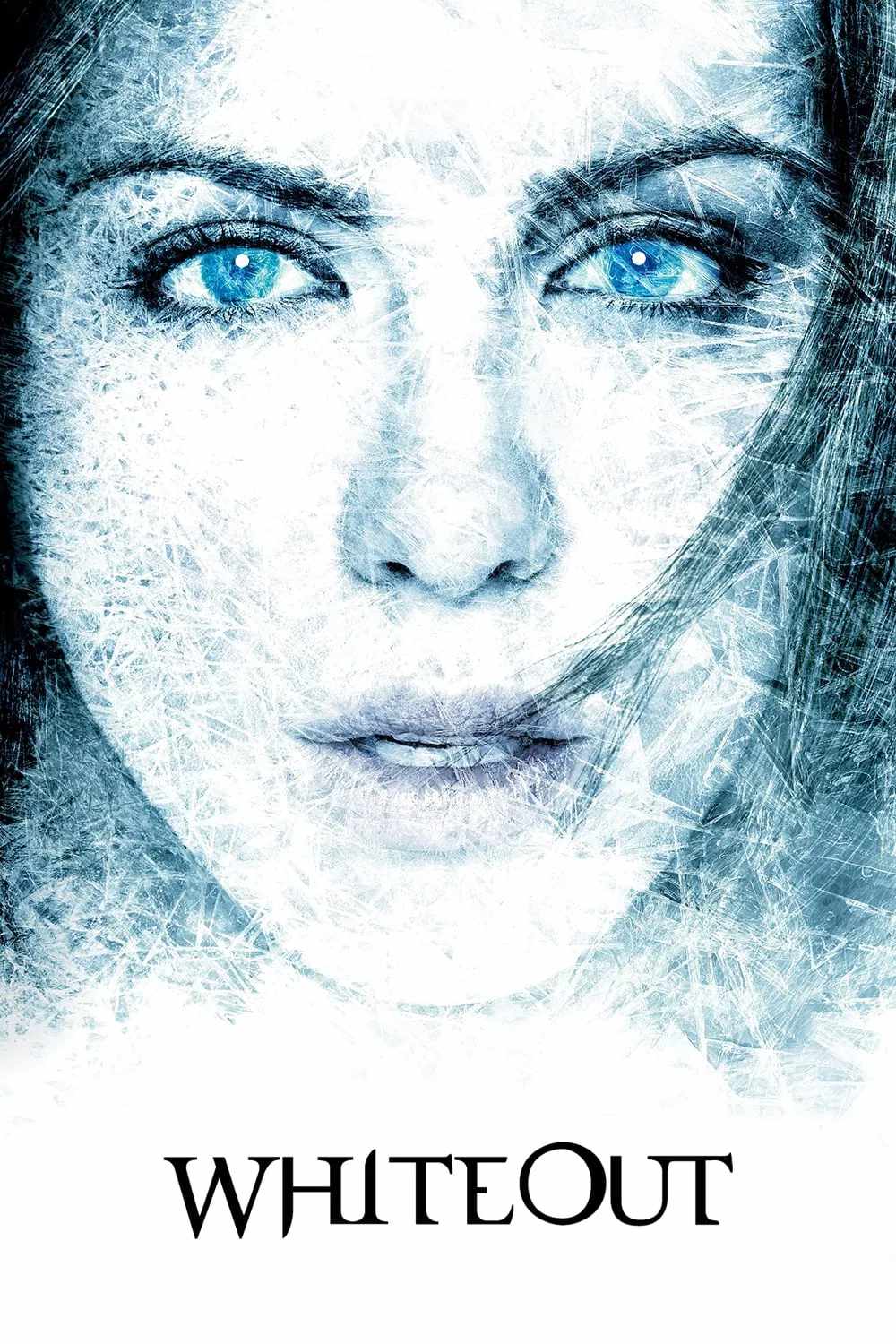 Poster chính thức của phim Phim Hành Động, Phim Hình Sự "Cái Chết Trắng" (Whiteout - 2009), với sự tham gia của diễn viên Kate Beckinsale và Gabriel Macht.