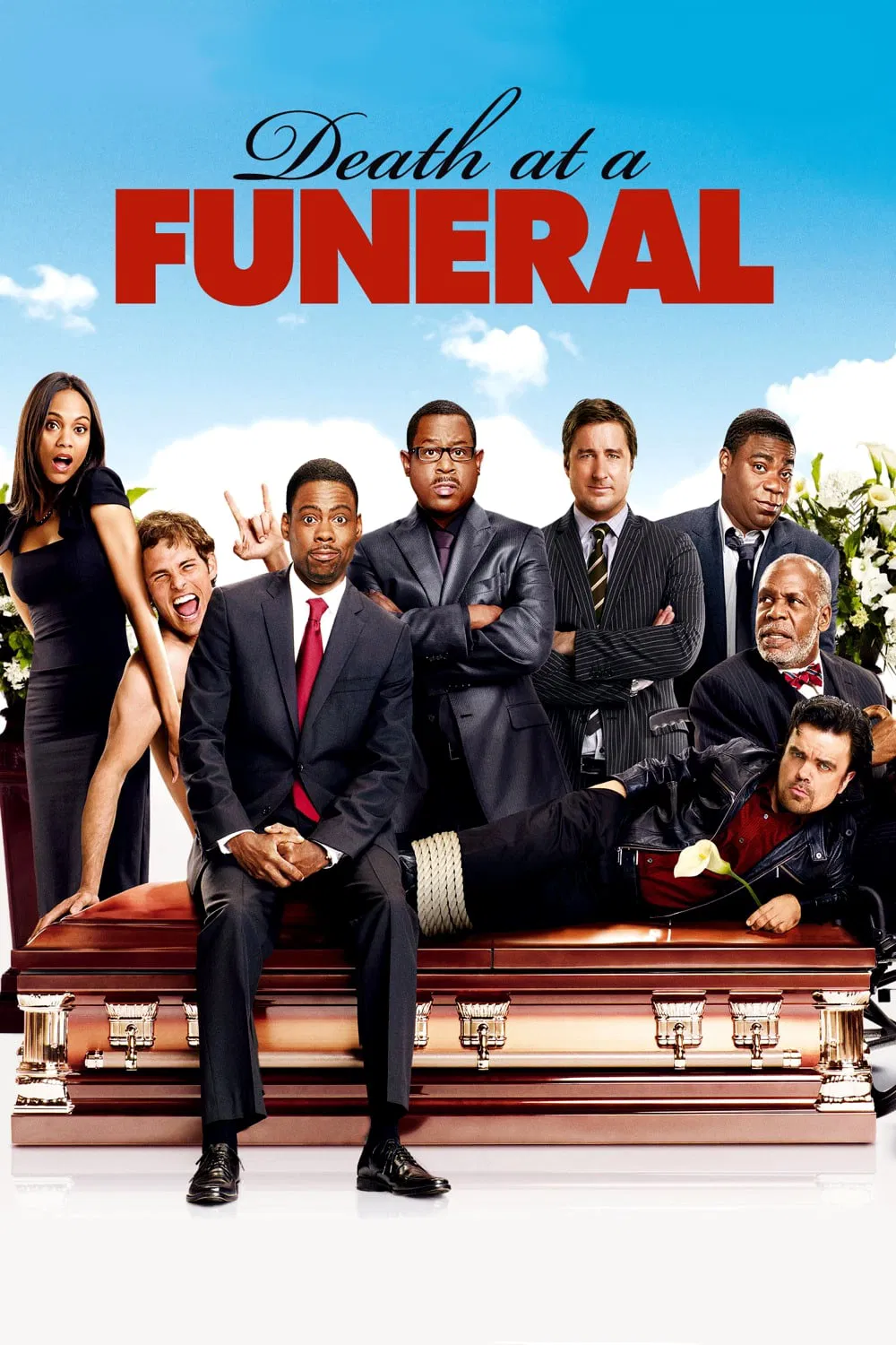 Poster chính thức của phim Phim Hài "Cái Chết Trong Đám Tang" (Death at a Funeral - 2010), với sự tham gia của diễn viên Chris Rock và Martin Lawrence.