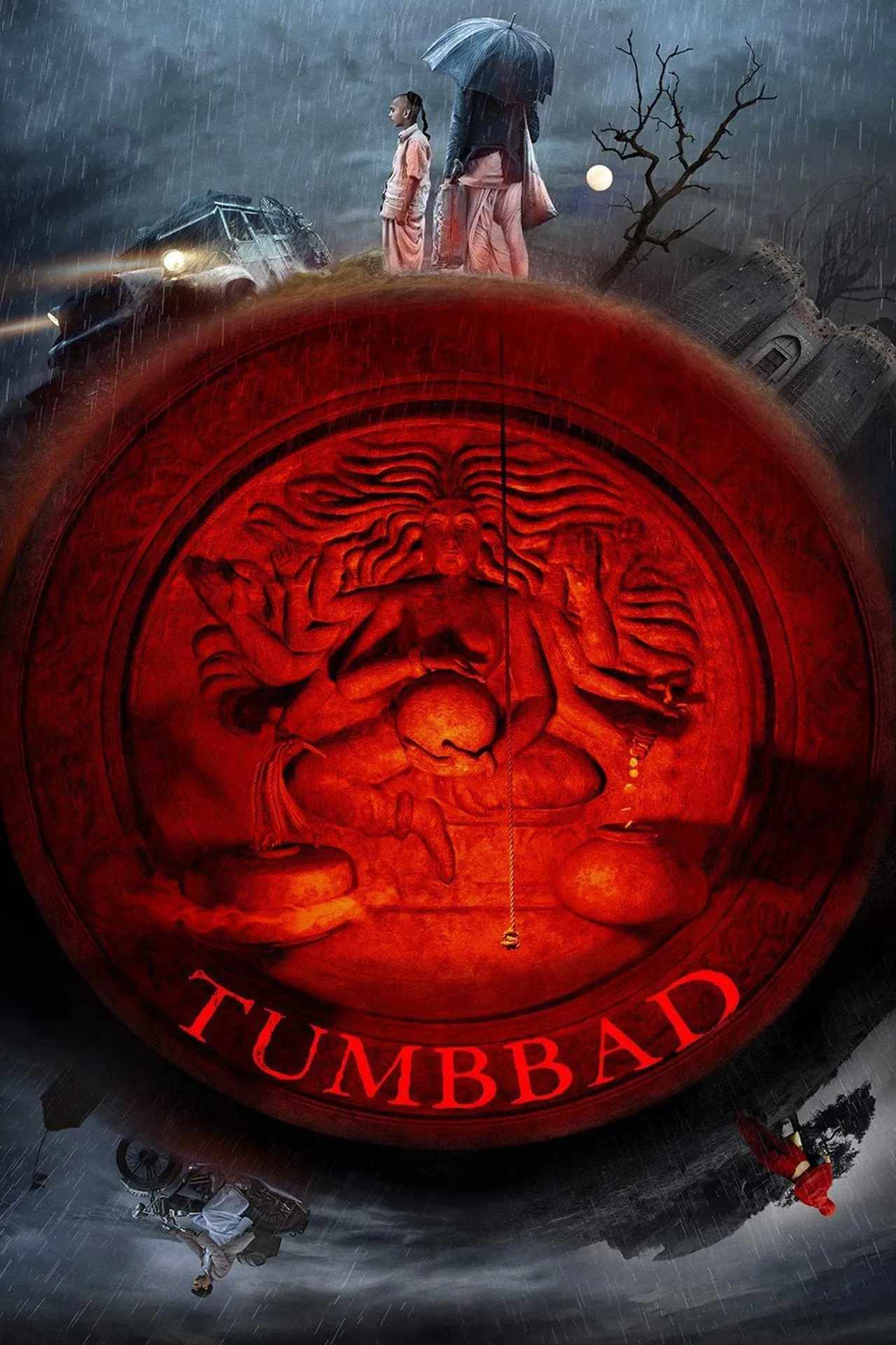 Poster chính thức của phim Phim Giả Tượng, Phim Kinh Dị "Cái Giá Của Lòng Tham" (Tumbbad - 2018), với sự tham gia của diễn viên Sohum Shah và Mohammad Samad.