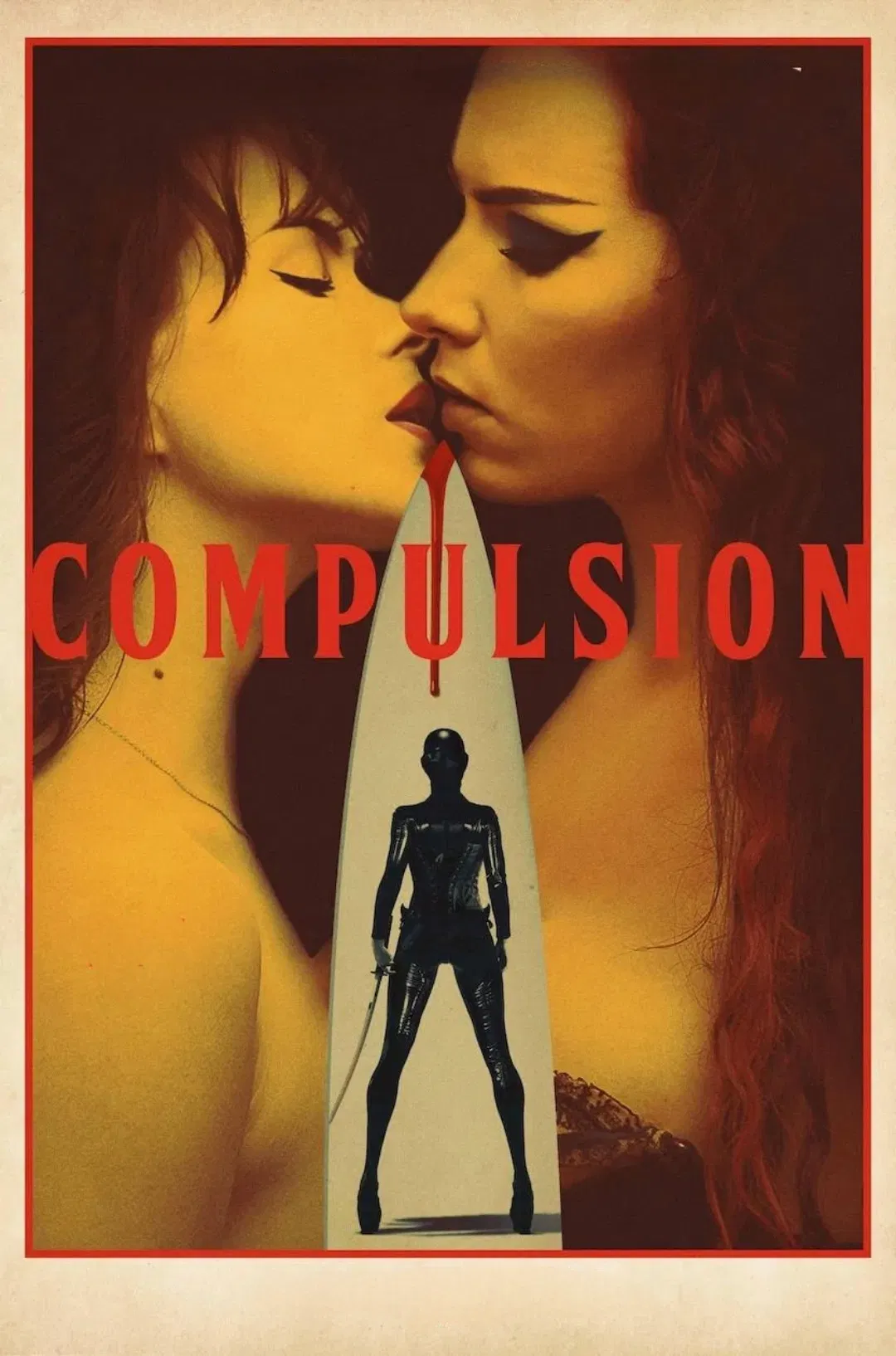 Poster chính thức của phim Phim Giật Gân, Phim Kinh Dị "Cám Dỗ Chết Người" (Compulsion - 2024), với sự tham gia của diễn viên Anna-Maria Sieklucka và Charlotte Kirk.