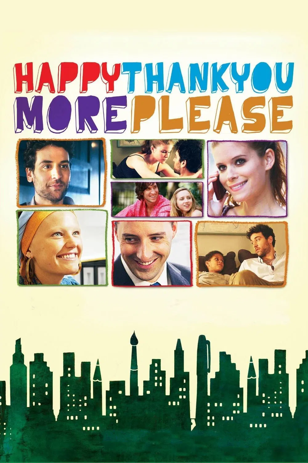 Poster chính thức của phim Phim Hài, Phim Tâm Lý "Cảm Ơn Niềm Hạnh Phúc" (Happythankyoumoreplease - 2011), với sự tham gia của diễn viên Josh Radnor và Malin Åkerman.