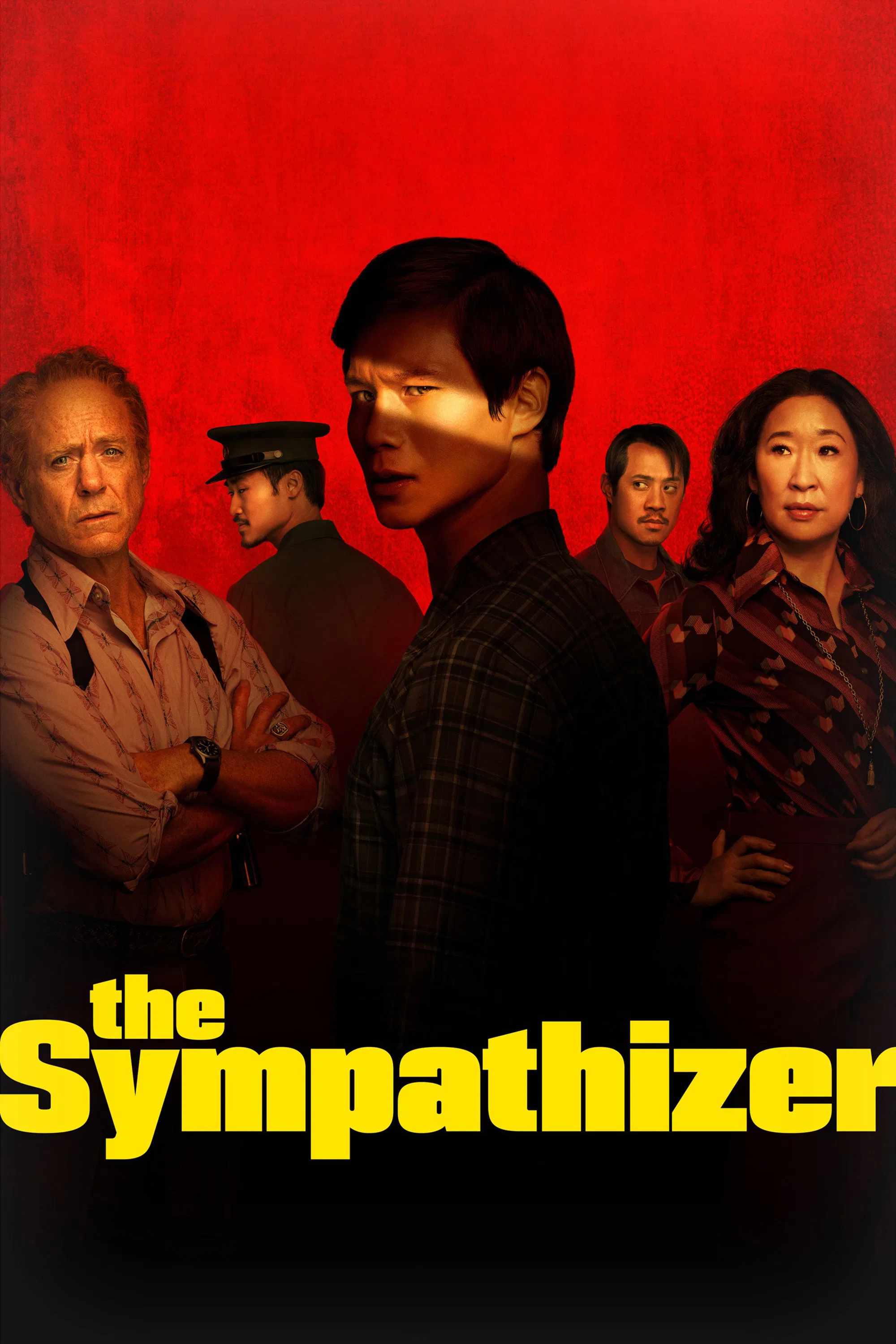 Poster chính thức của phim Phim Tâm Lý, Phim Chiến Tranh & Chính Trị "Cảm Tình Viên" (The Sympathizer - 2024), với sự tham gia của diễn viên Hoa Xuande và Robert Downey Jr.