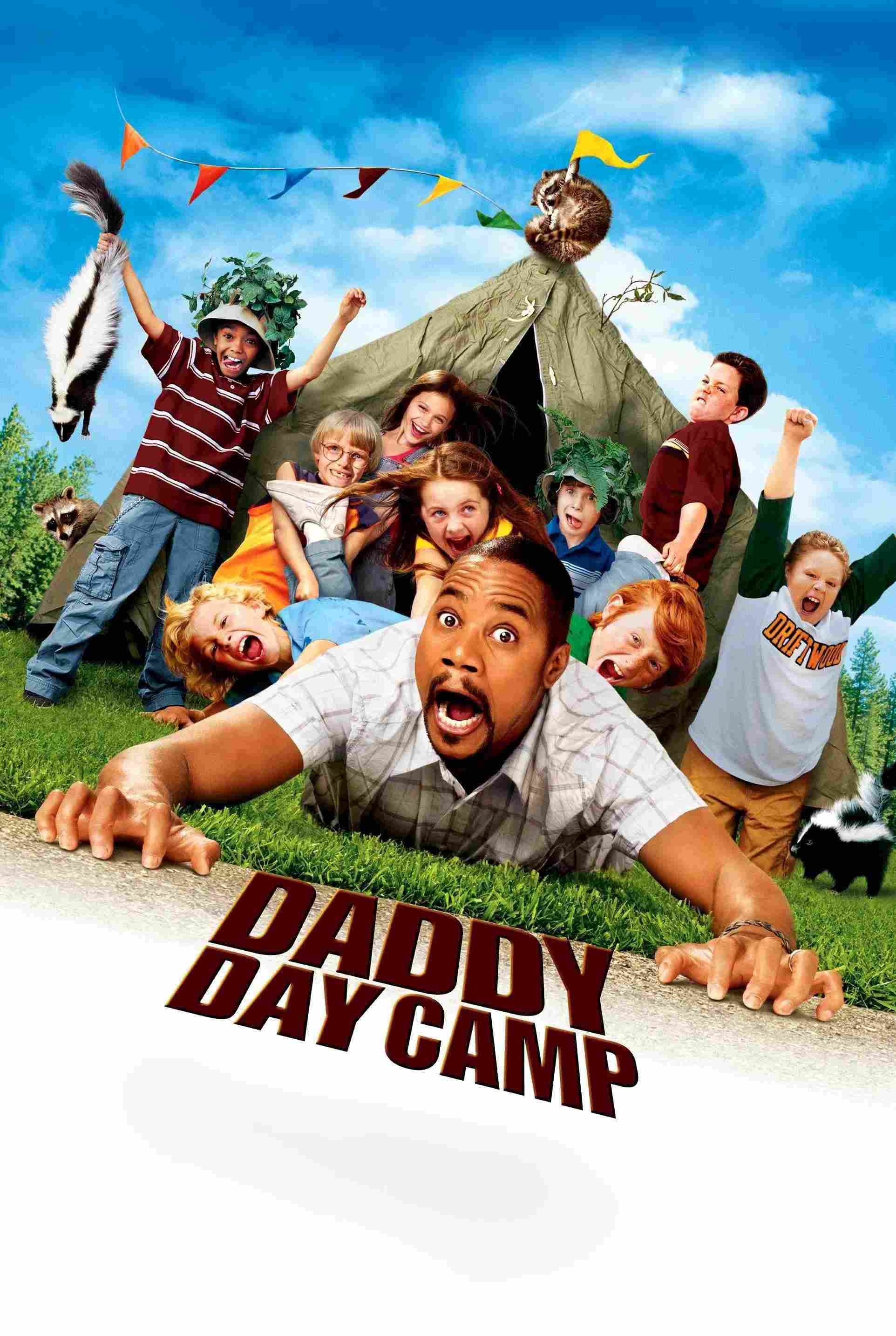 Poster chính thức của phim Phim Gia Đình, Phim Hài "Cắm Trại Cùng Bố" (Daddy Day Camp - 2007), với sự tham gia của diễn viên Cuba Gooding Jr. và Tamala Jones.