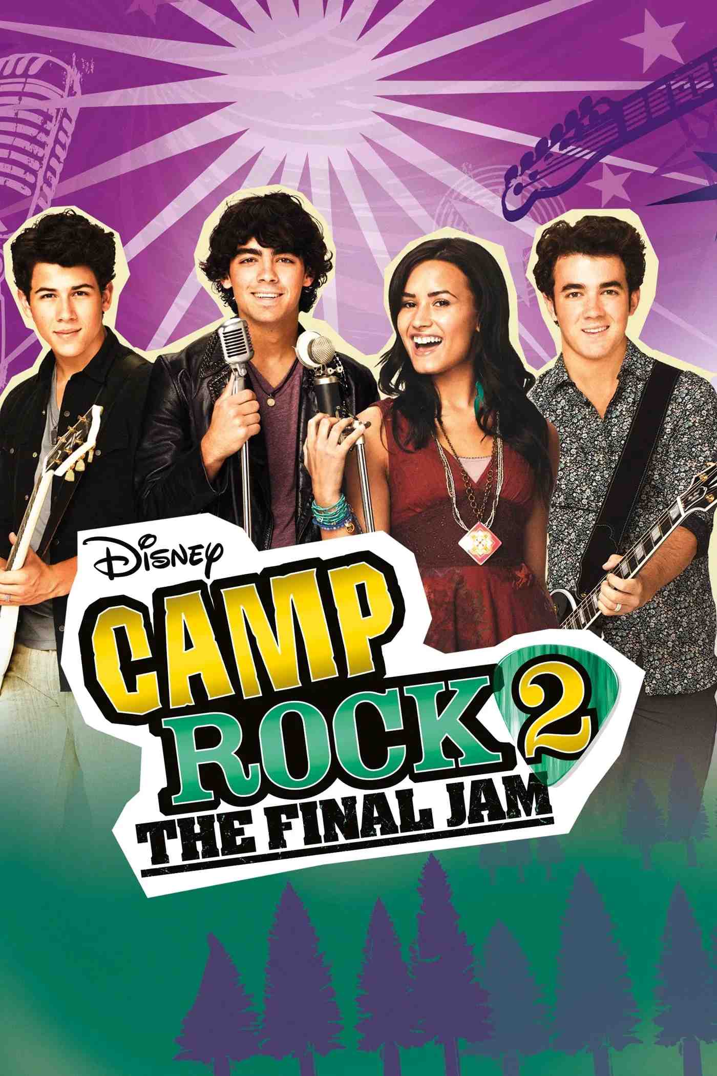 Poster chính thức của phim Phim Hài, Phim Ca Nhạc "Camp Rock 2: The Final Jam" (Camp Rock 2: The Final Jam - 2010), với sự tham gia của diễn viên Demi Lovato và Joe Jonas.