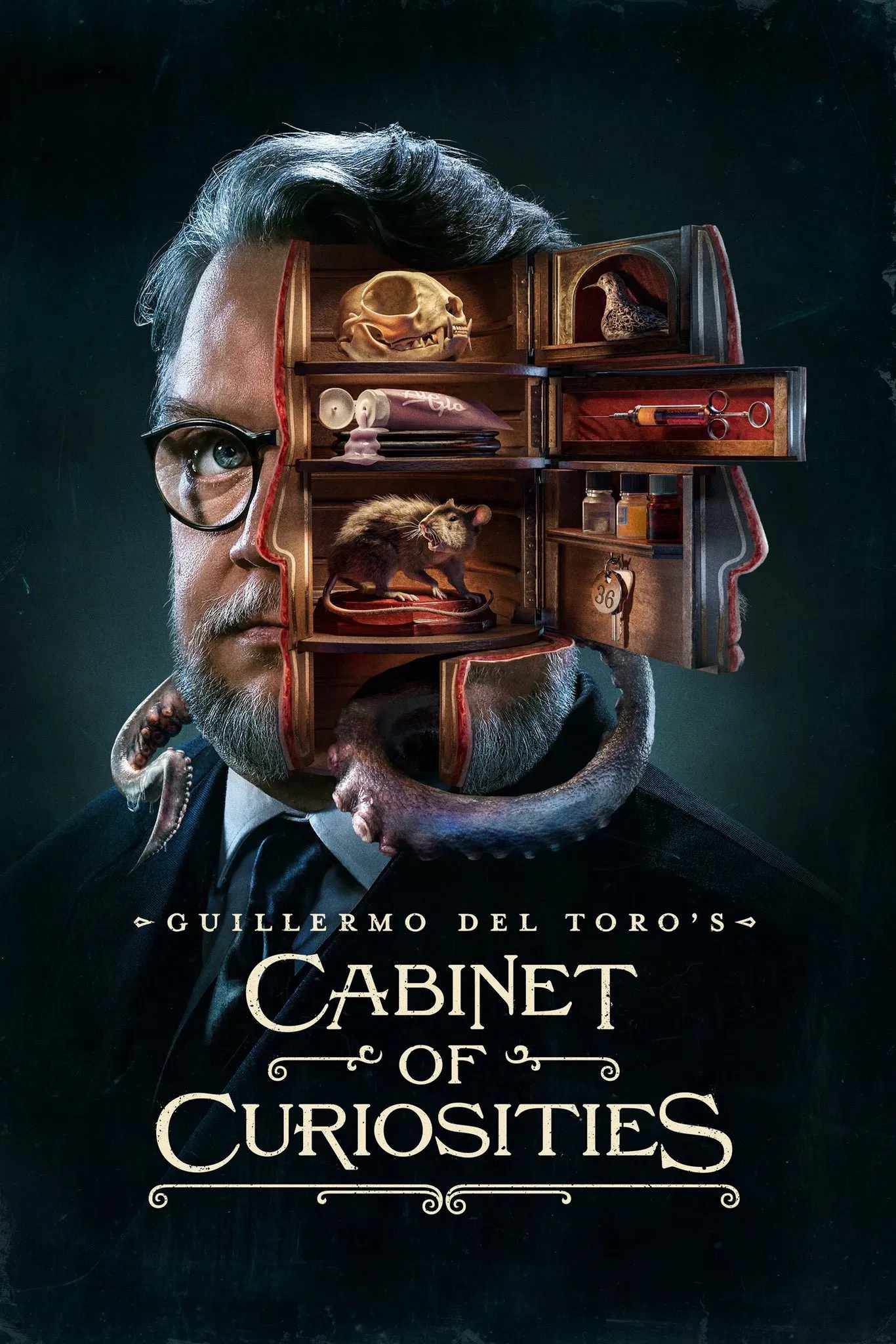 Poster chính thức của phim Phim Tâm Lý, Phim Bí Ẩn "Căn Buồng Hiếu Kỳ Của Guillermo Del Toro" (Guillermo del Toro's Cabinet of Curiosities - 2022).
