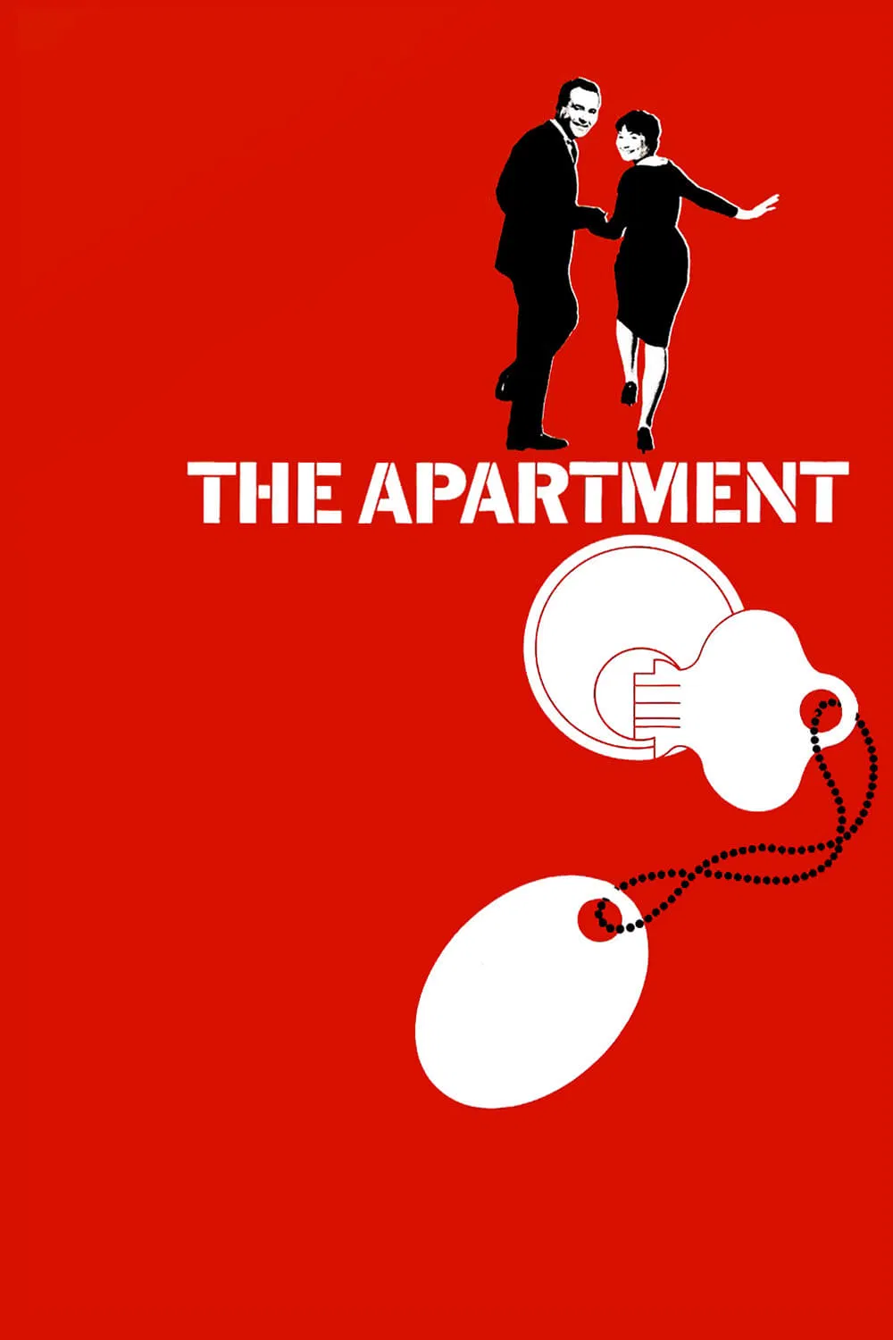Poster chính thức của phim Phim Hài, Phim Tâm Lý "Căn Hộ" (The Apartment - 1960), với sự tham gia của diễn viên Jack Lemmon và Shirley MacLaine.