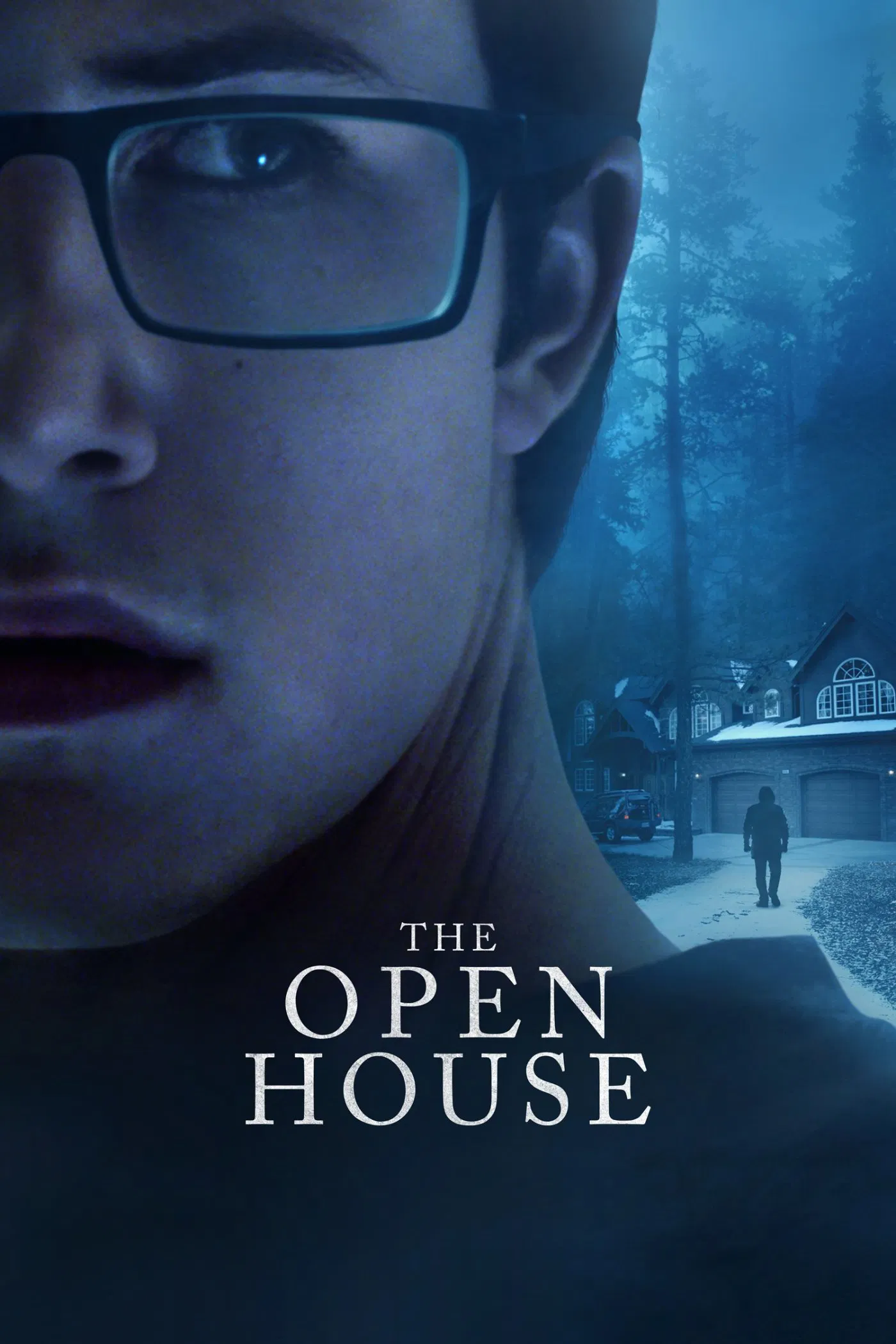 Poster chính thức của phim Phim Kinh Dị, Phim Giật Gân "Căn Nhà Ma Ám" (The Open House - 2018), với sự tham gia của diễn viên Dylan Minnette và Piercey Dalton.
