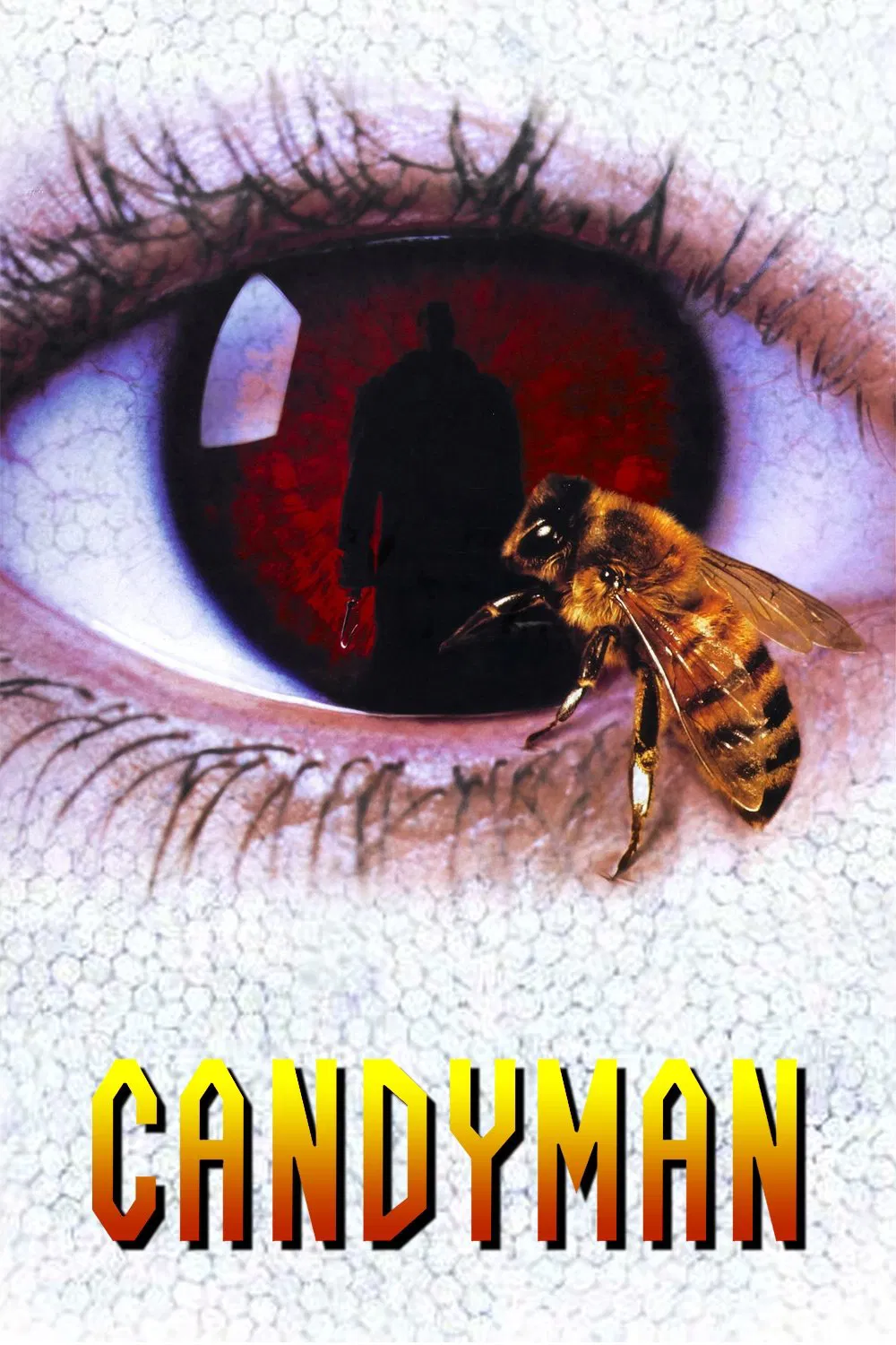 Poster chính thức của phim Phim Tâm Lý, Phim Kinh Dị "Candyman" (Candyman - 1992), với sự tham gia của diễn viên Virginia Madsen và Tony Todd.